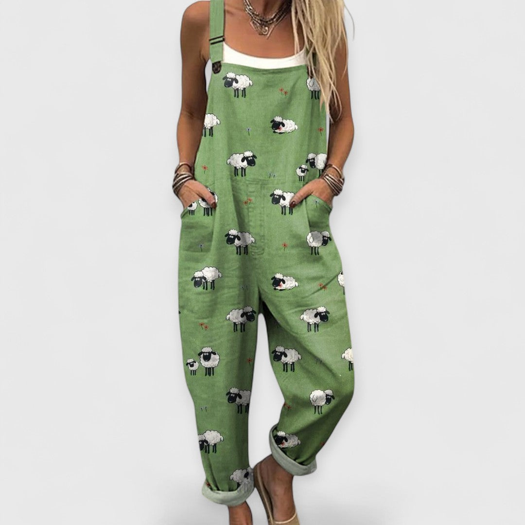 Helen | Handcrafted wide jumpsuit for daily comfort
