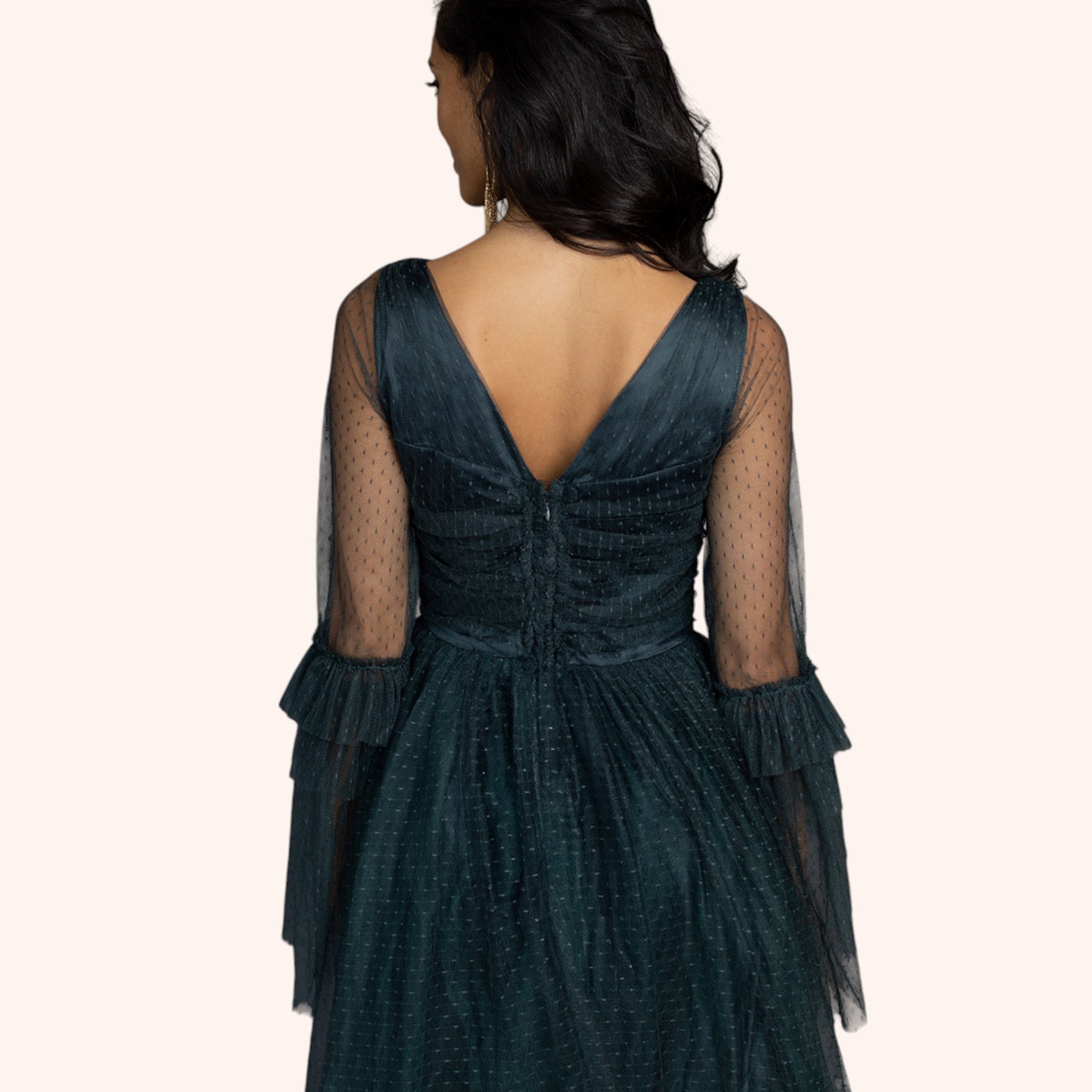 Haisley Impact Dress in Deep Spruce