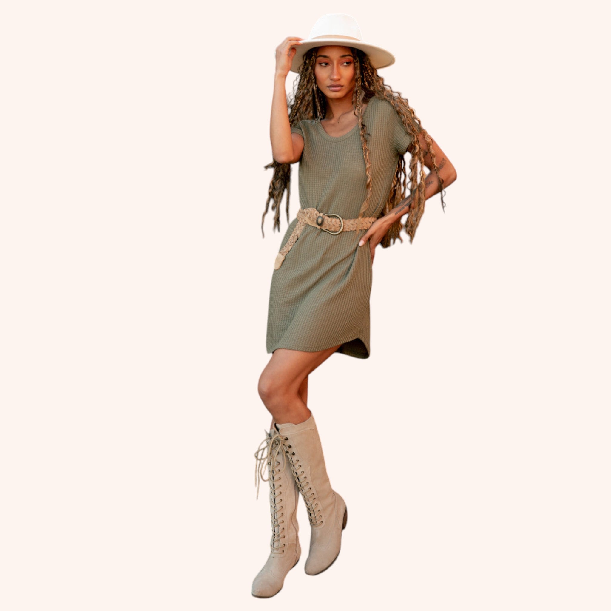 Caitlyn Dress in Olive