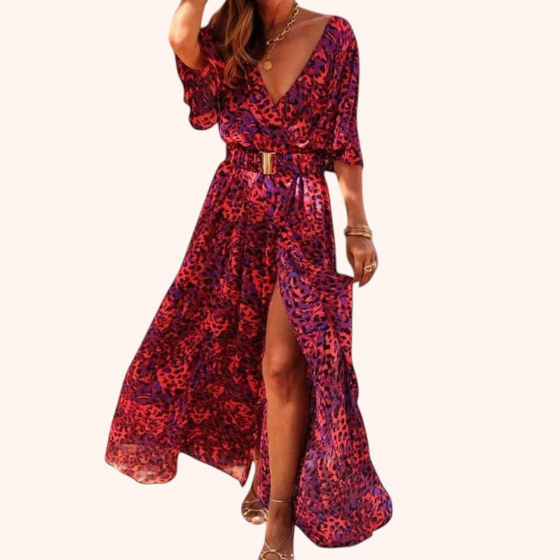 Dulce - Belted Coloured Dress