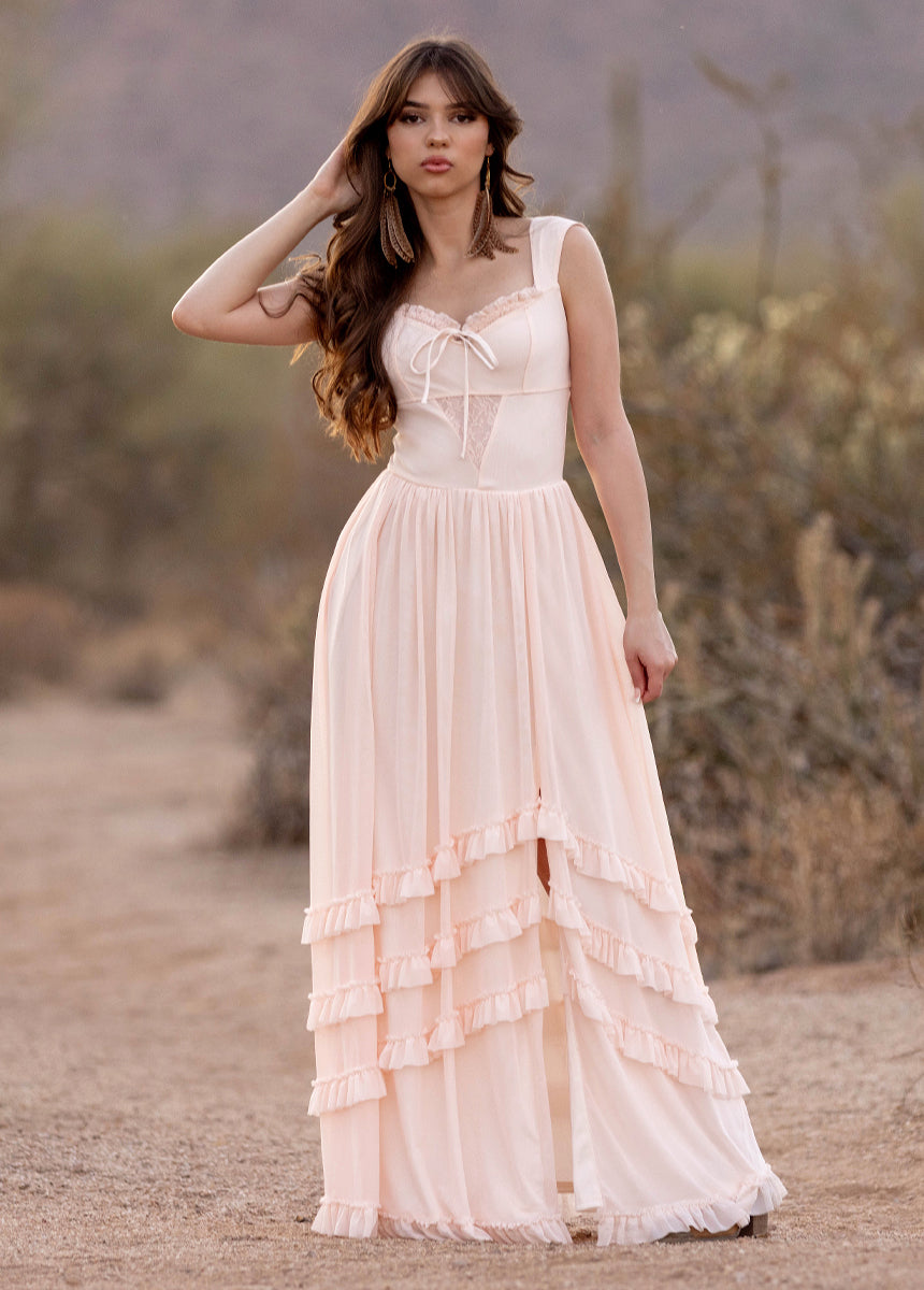 Elinda Dress in Shell