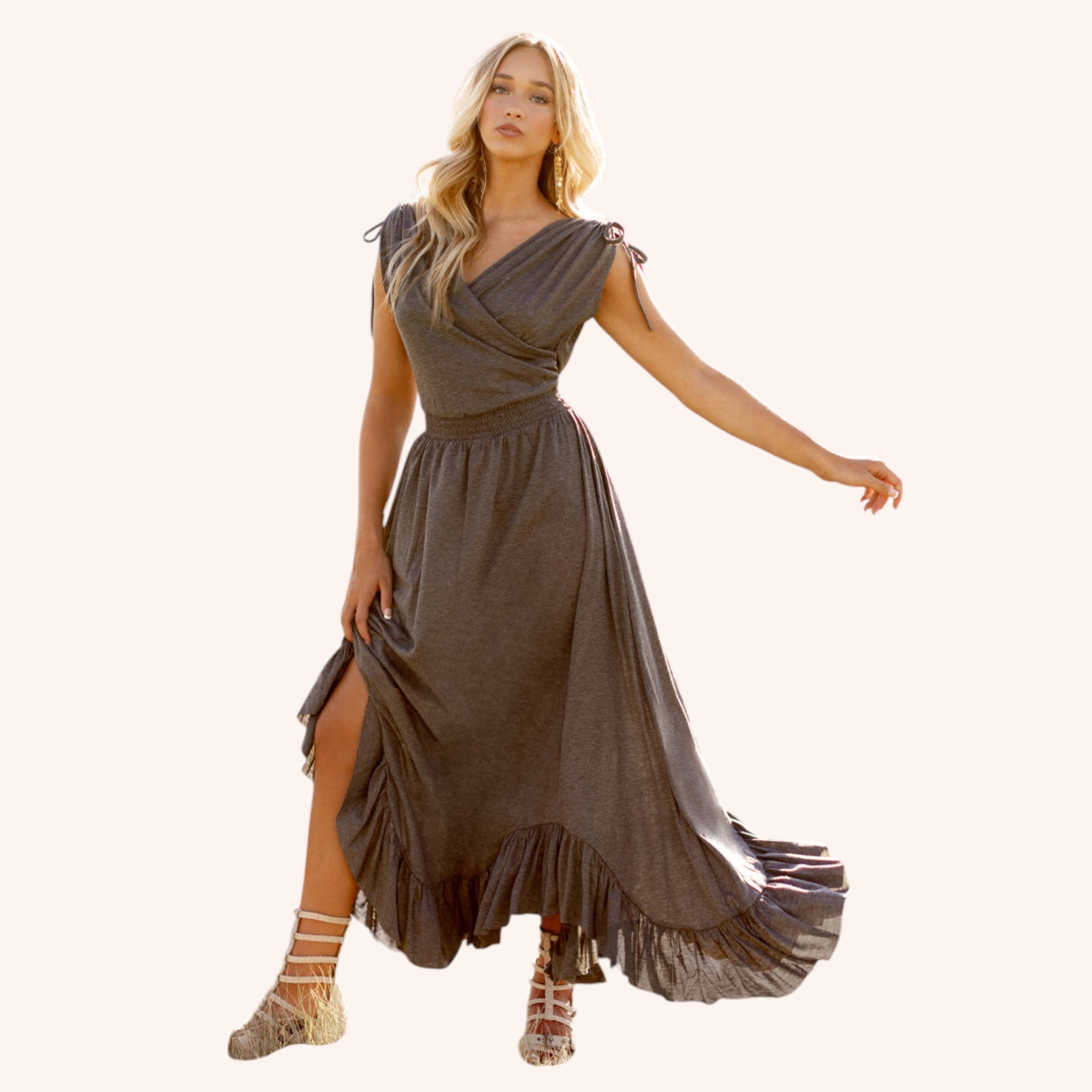 Giovanna Dress in Army Green