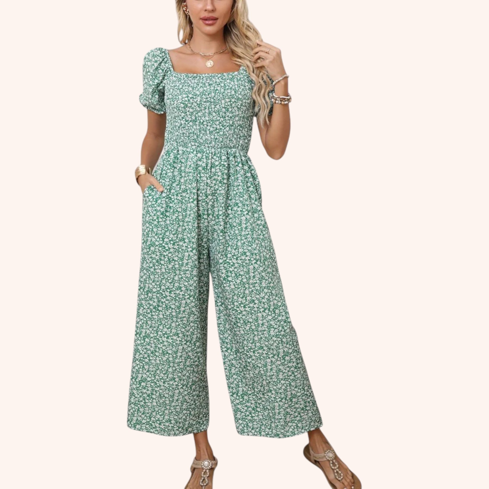 Santorini - Pointed Jumpsuit