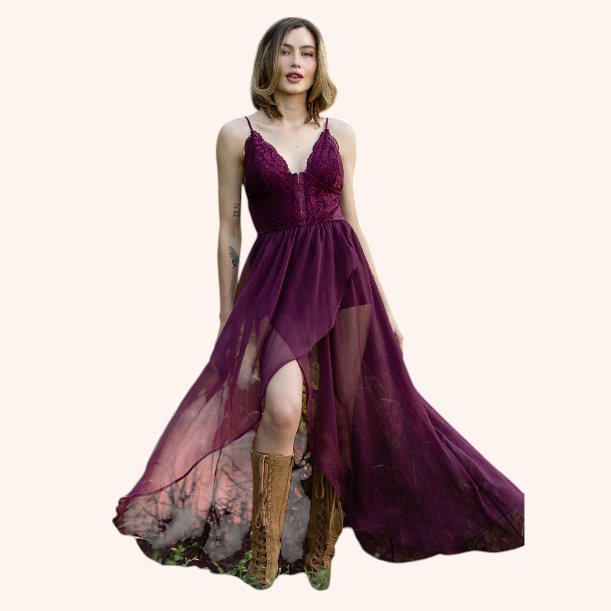 Katharina Dress in Oxblood