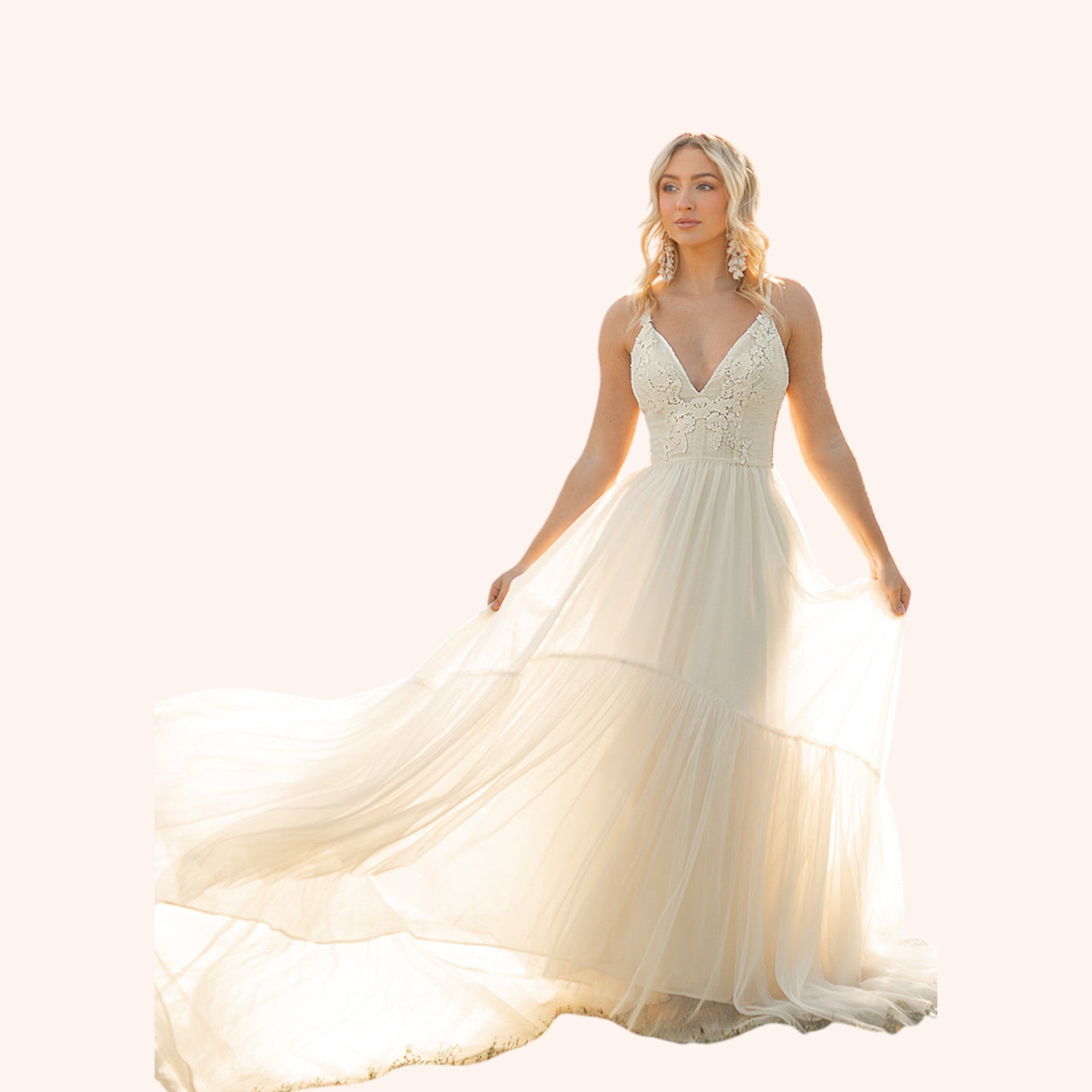 Mckenna Impact Dress in Cream