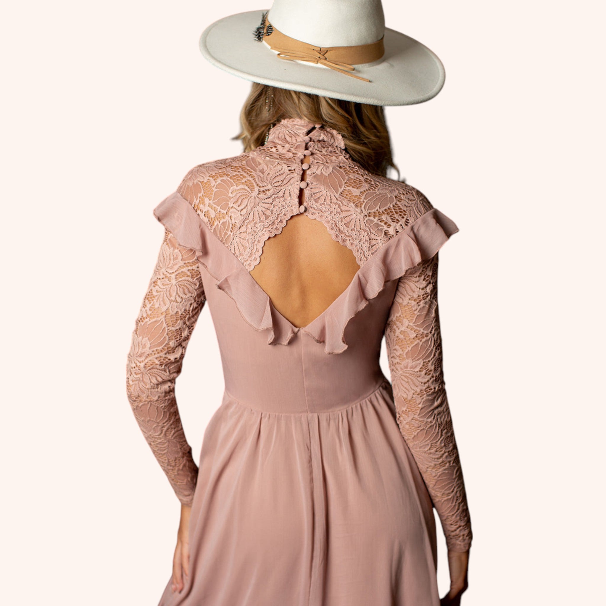 Sveta Maxi Dress in Nude Pink