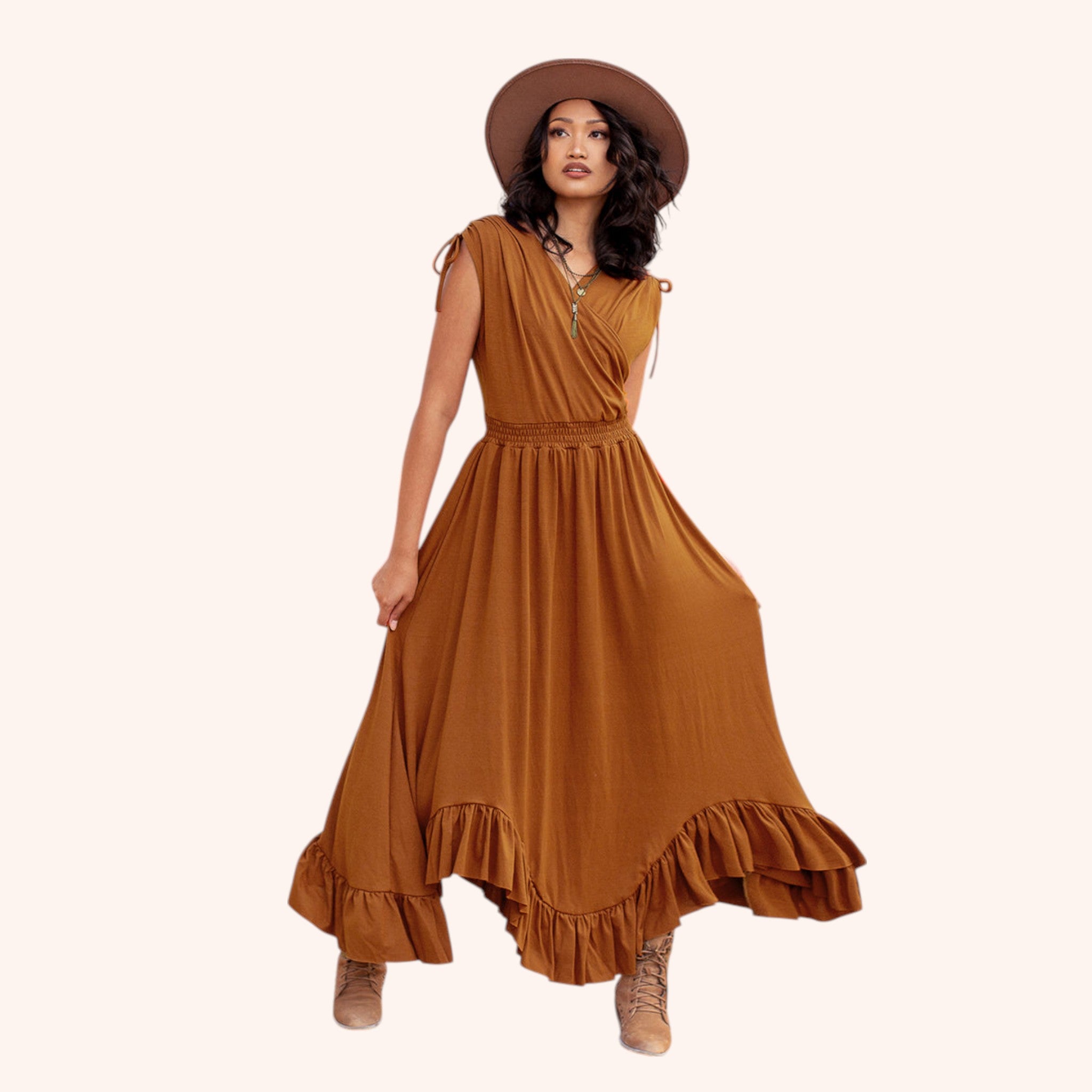 Giovanna Dress in Spice