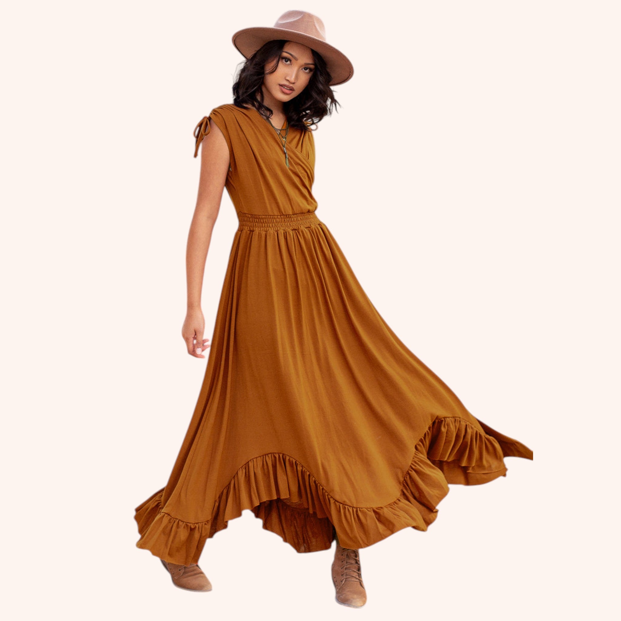 Giovanna Dress in Spice