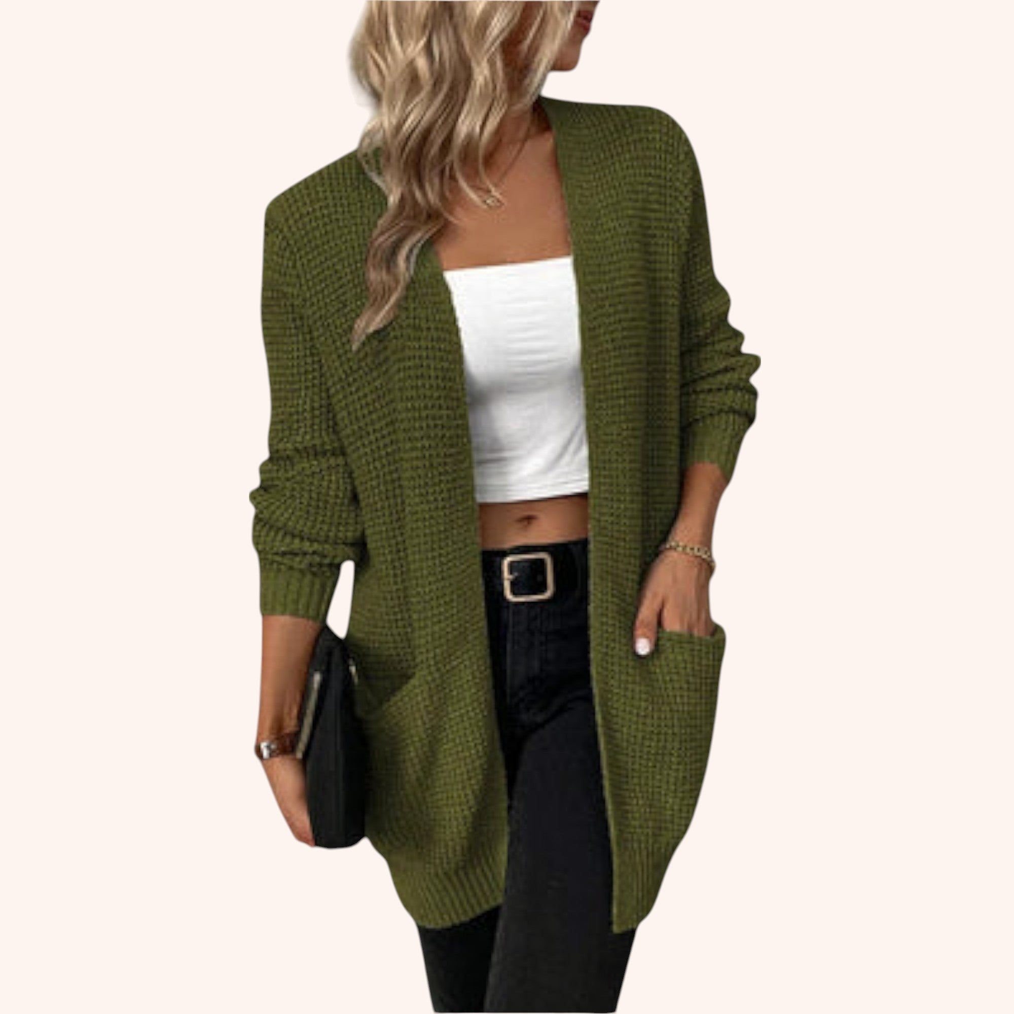 Nancy - Cotton Cardigan with Pockets