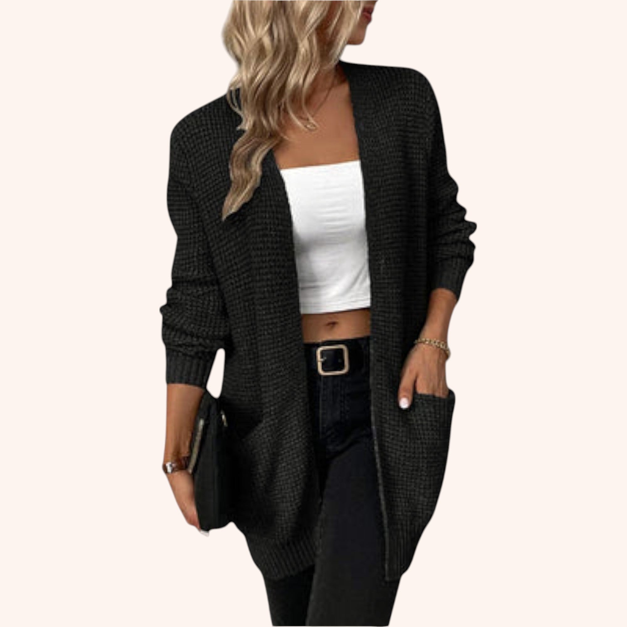 Nancy - Cotton Cardigan with Pockets