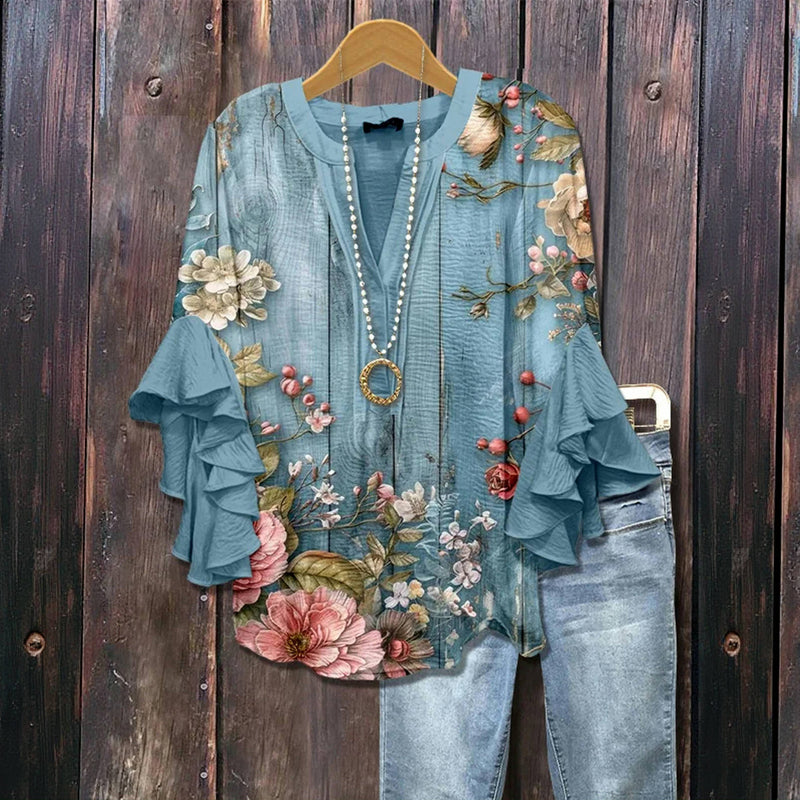 Birgit Flower Summer Blouse