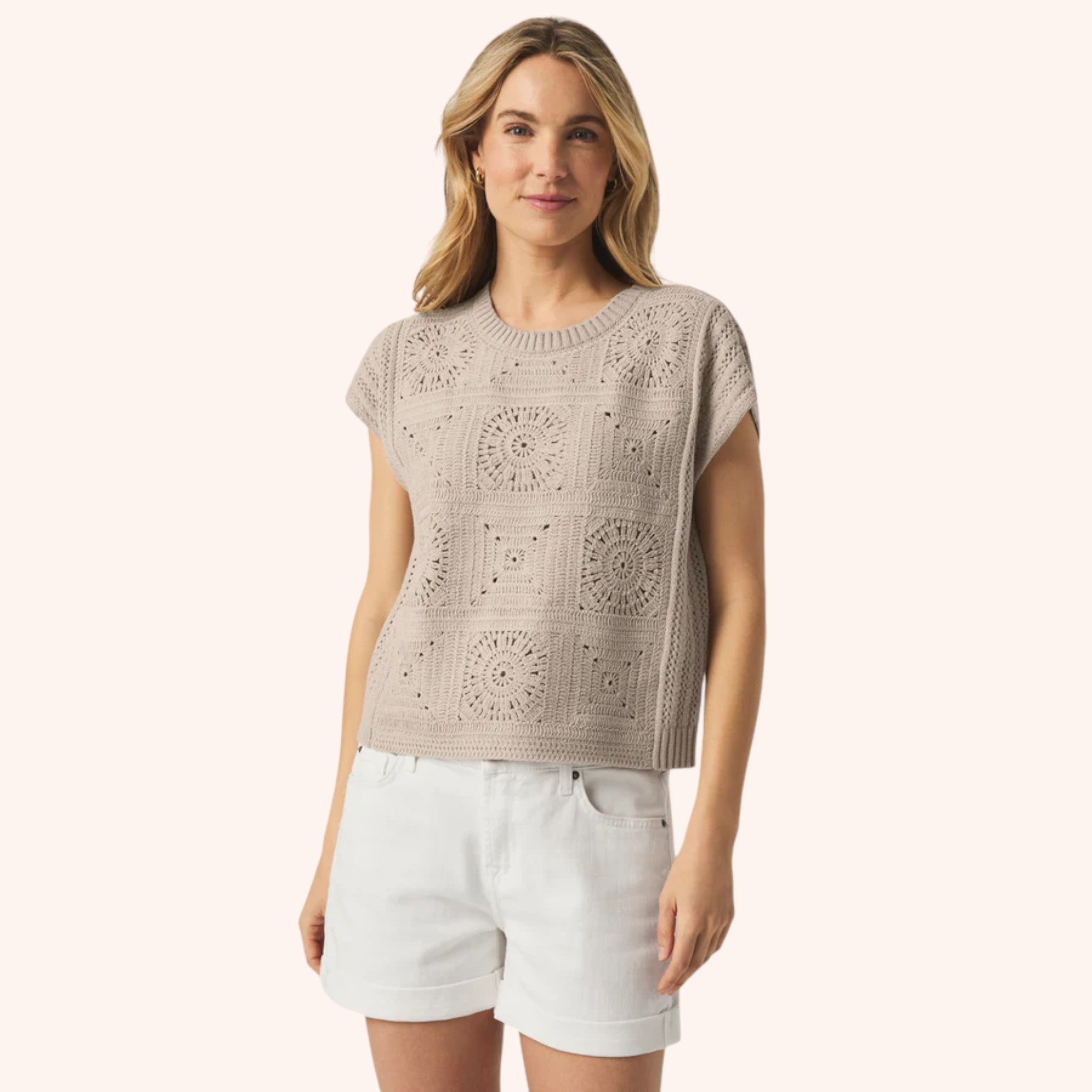 Mandarin Knit Blouse