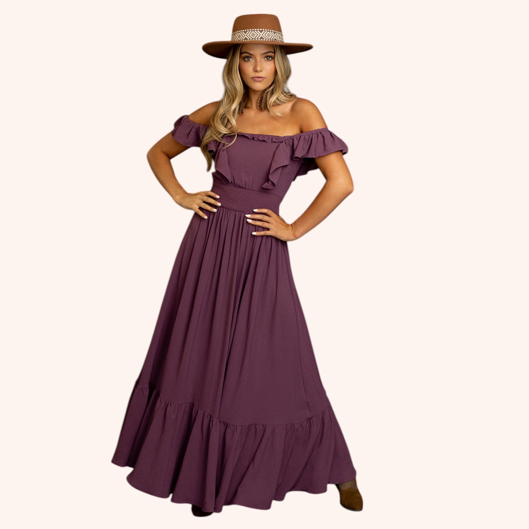 Dawn Dress in Dusty Iris