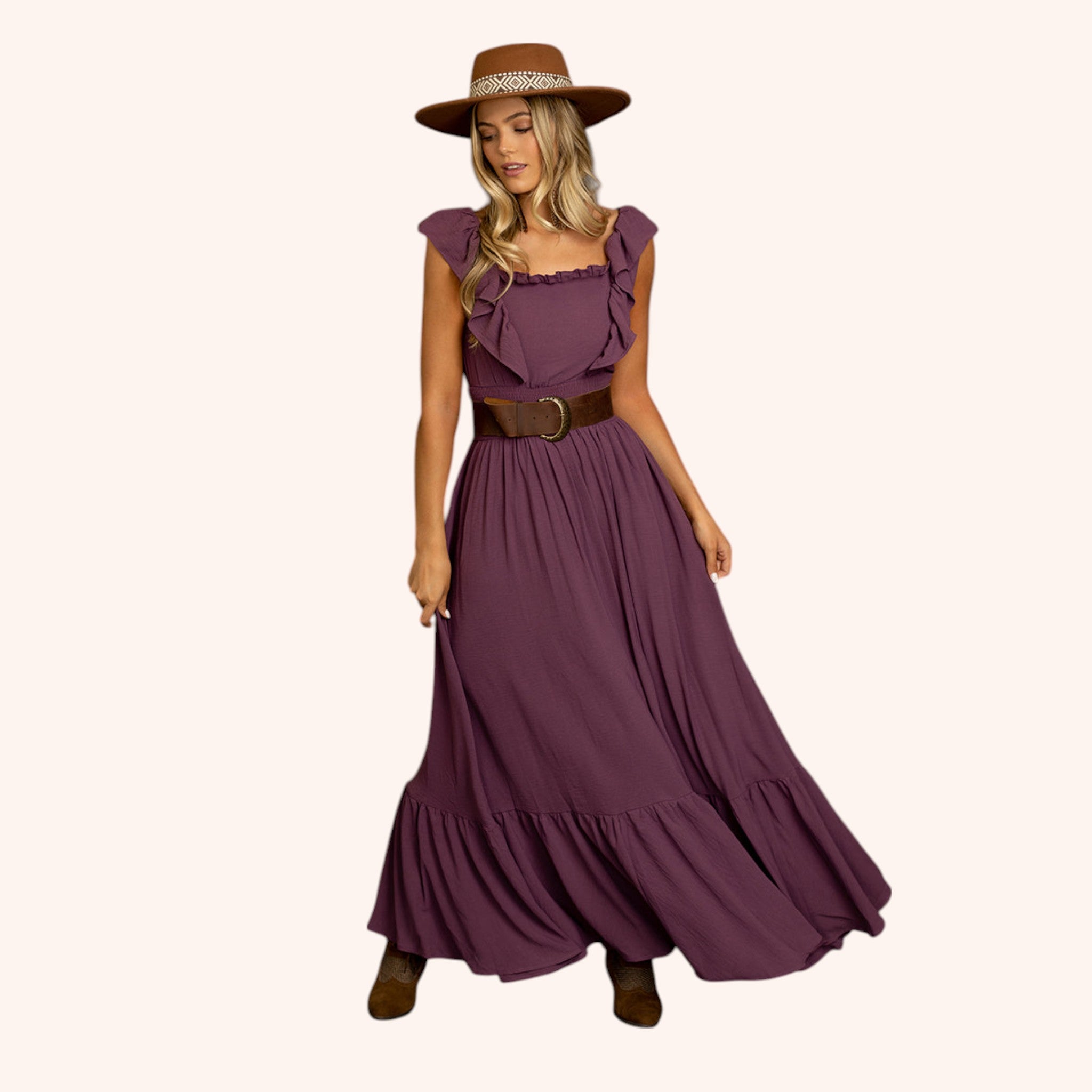 Dawn Dress in Dusty Iris