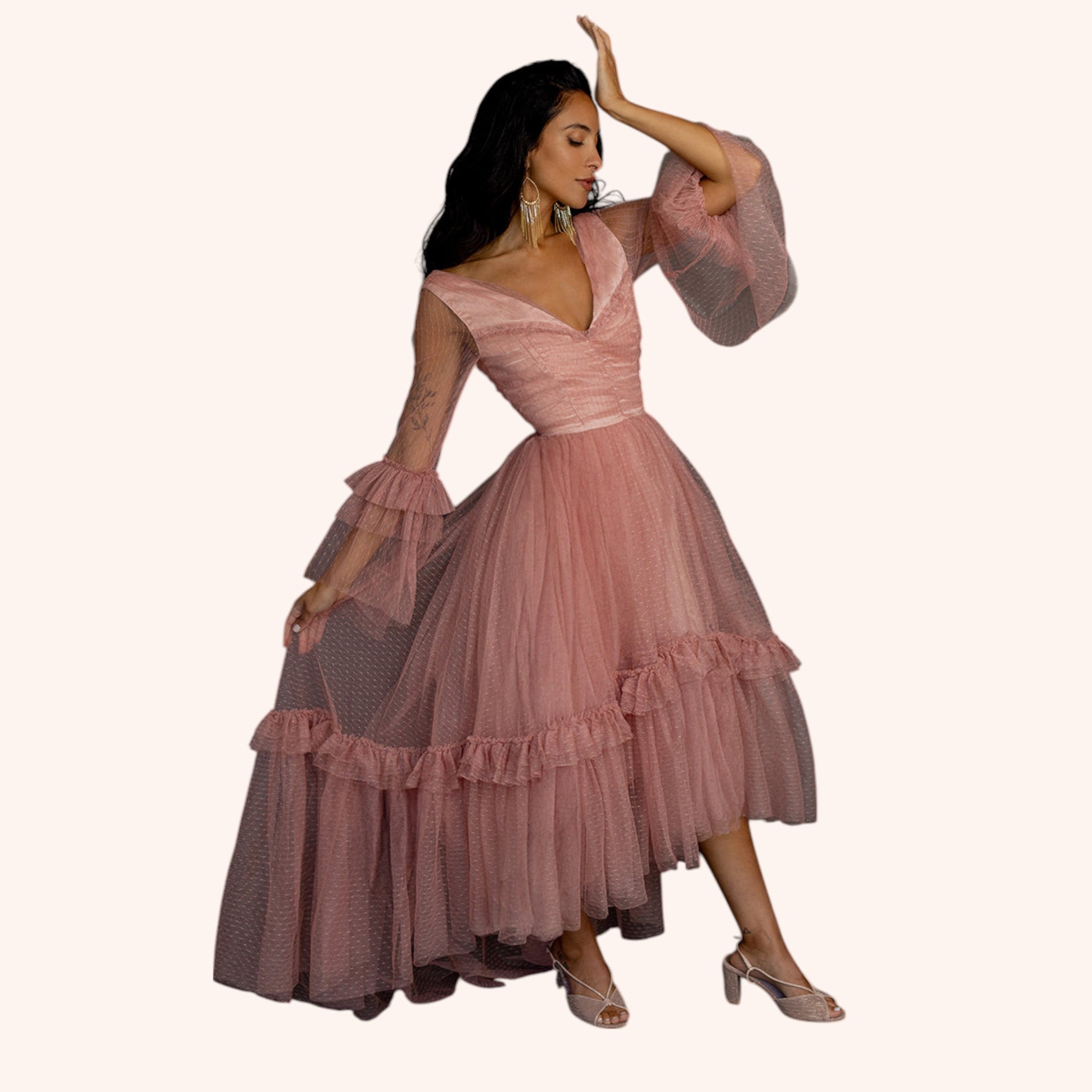 Haisley Impact Dress in Desert Shell