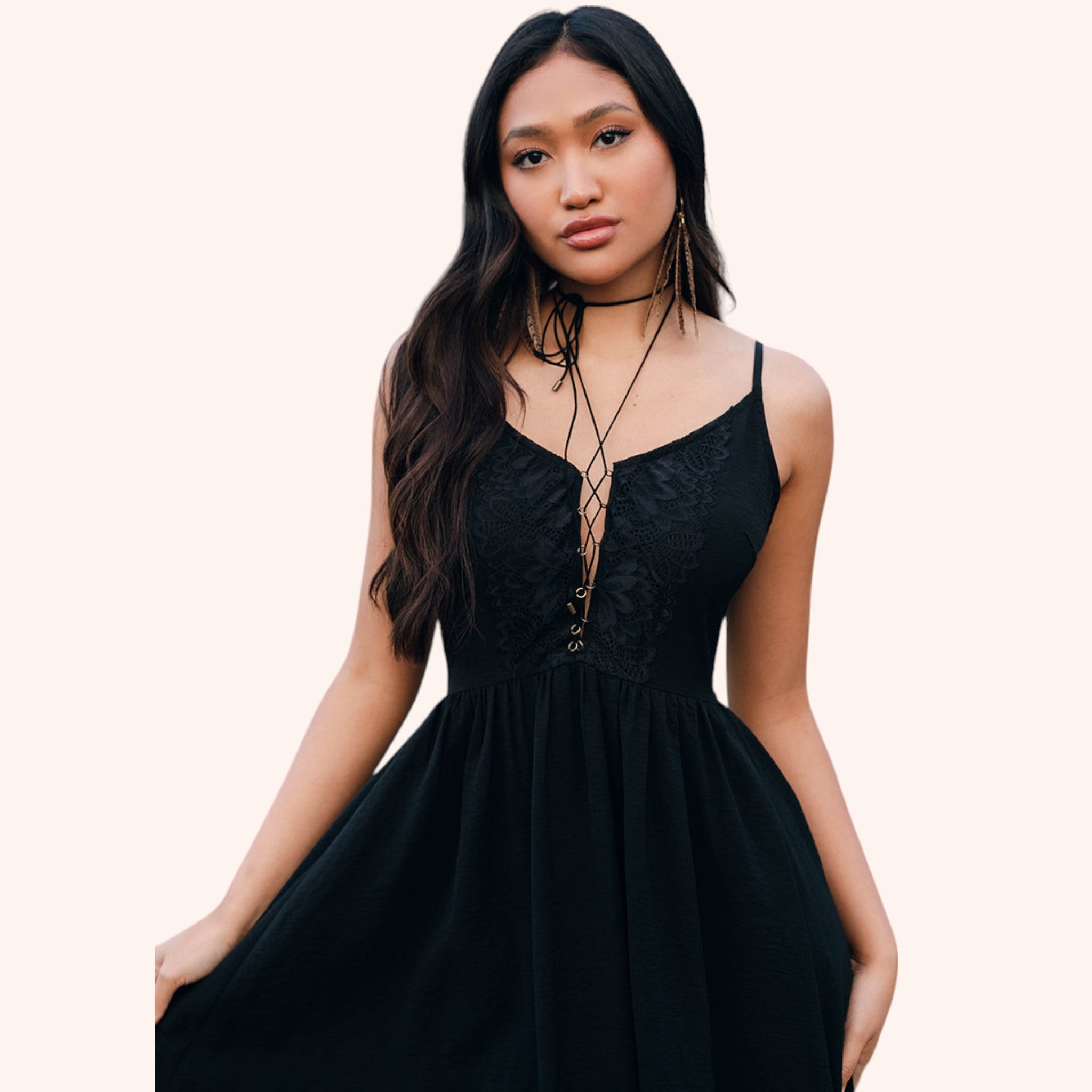 Holland Dress in Black