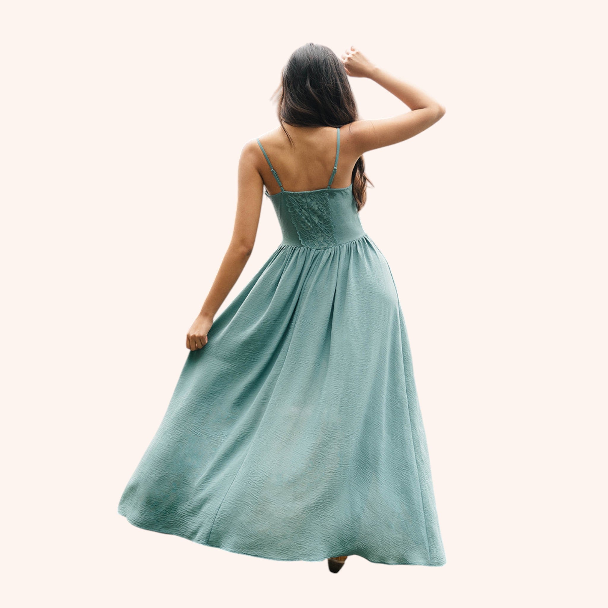 Holland Dress in Dusty Teal