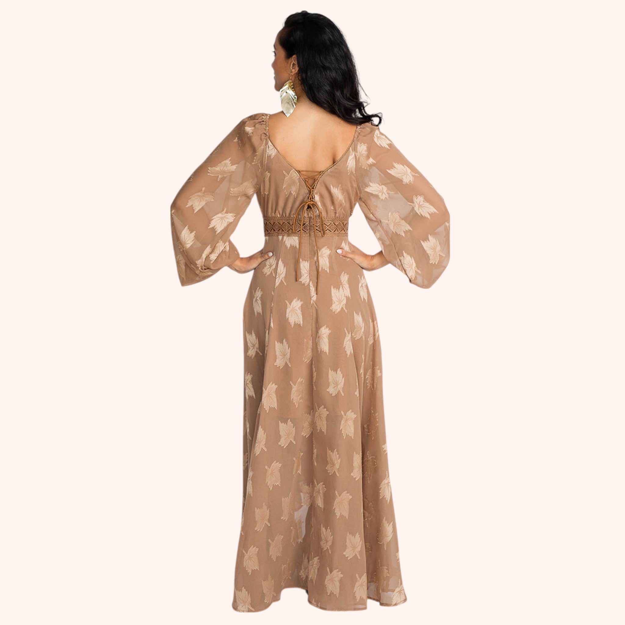 Isabella Dress in Latte