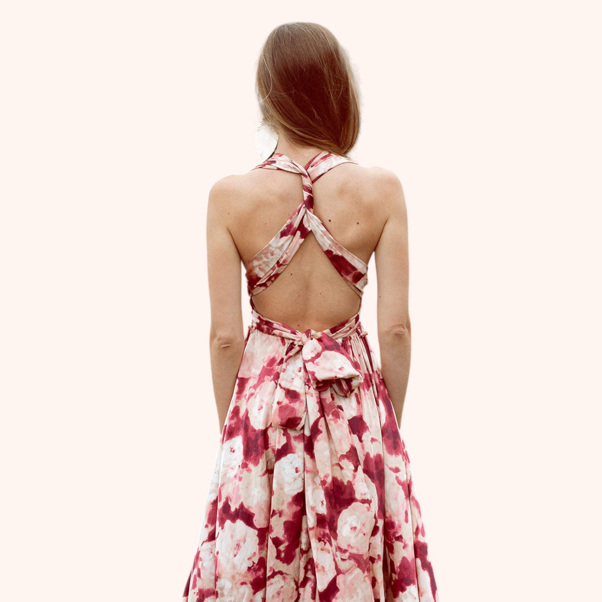 June Impact Dress in Warm Watercolor