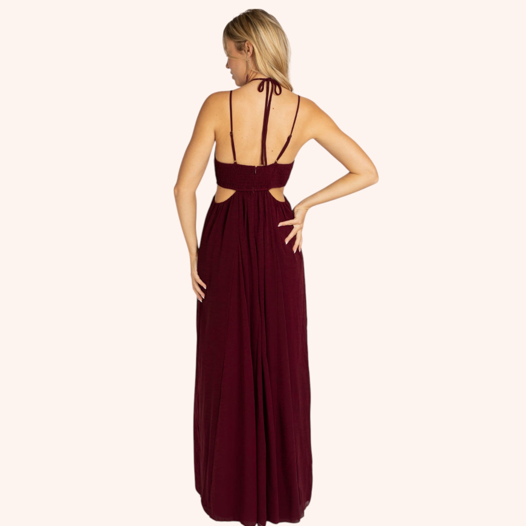 Mari Dress in Plum