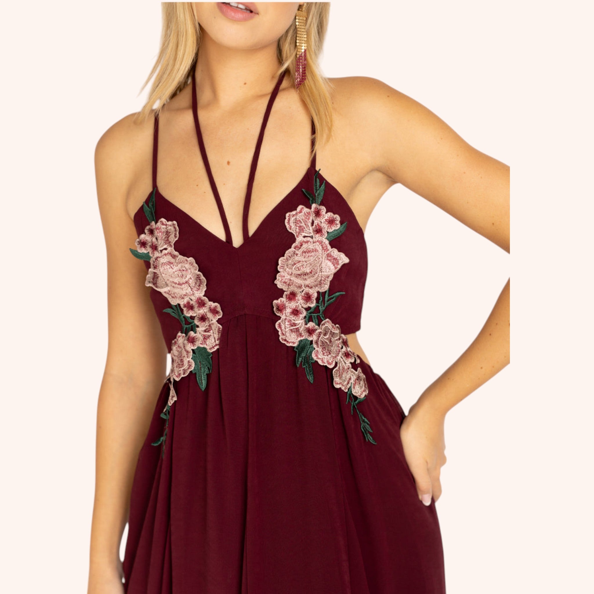 Mari Dress in Plum