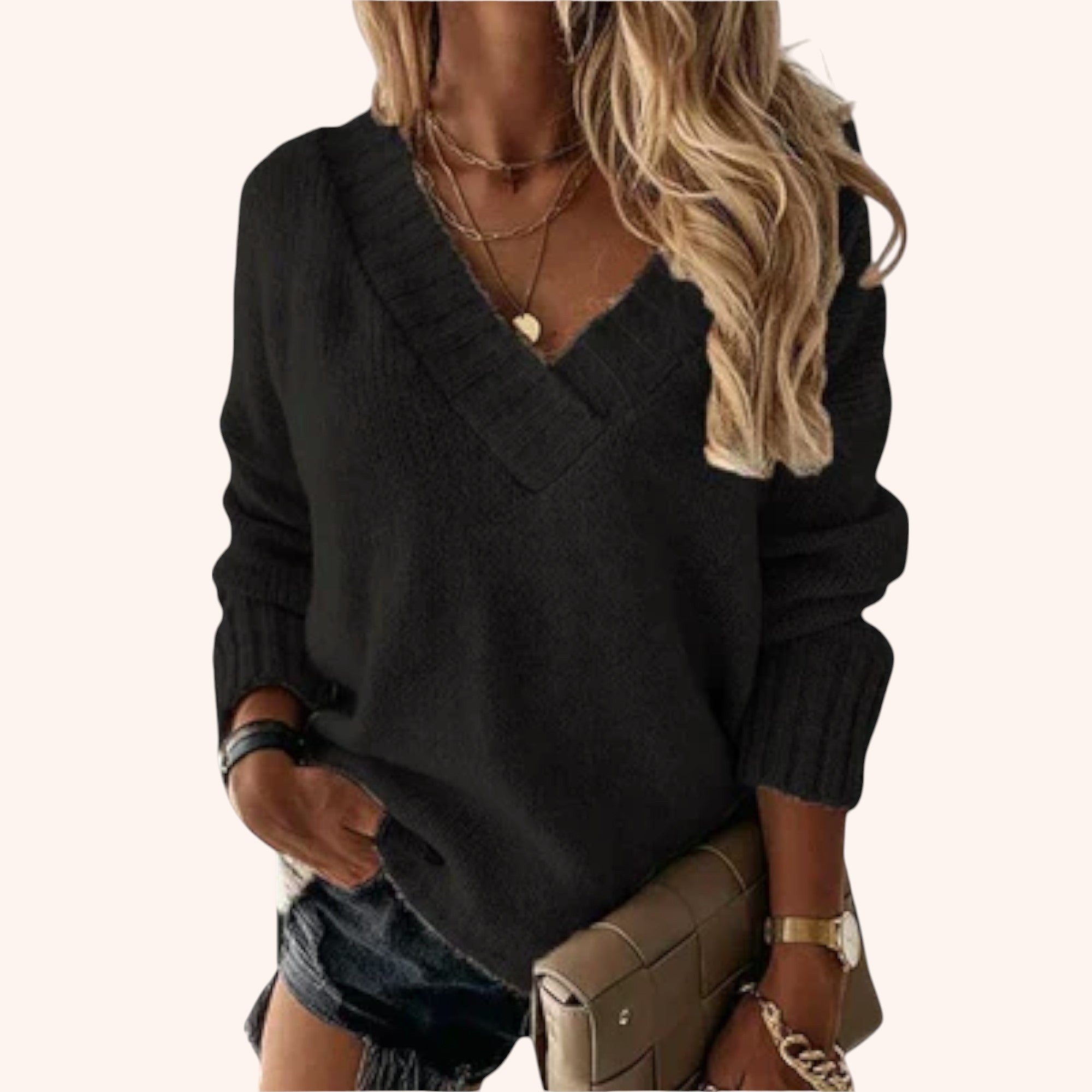 Jane V-Cut Sweater