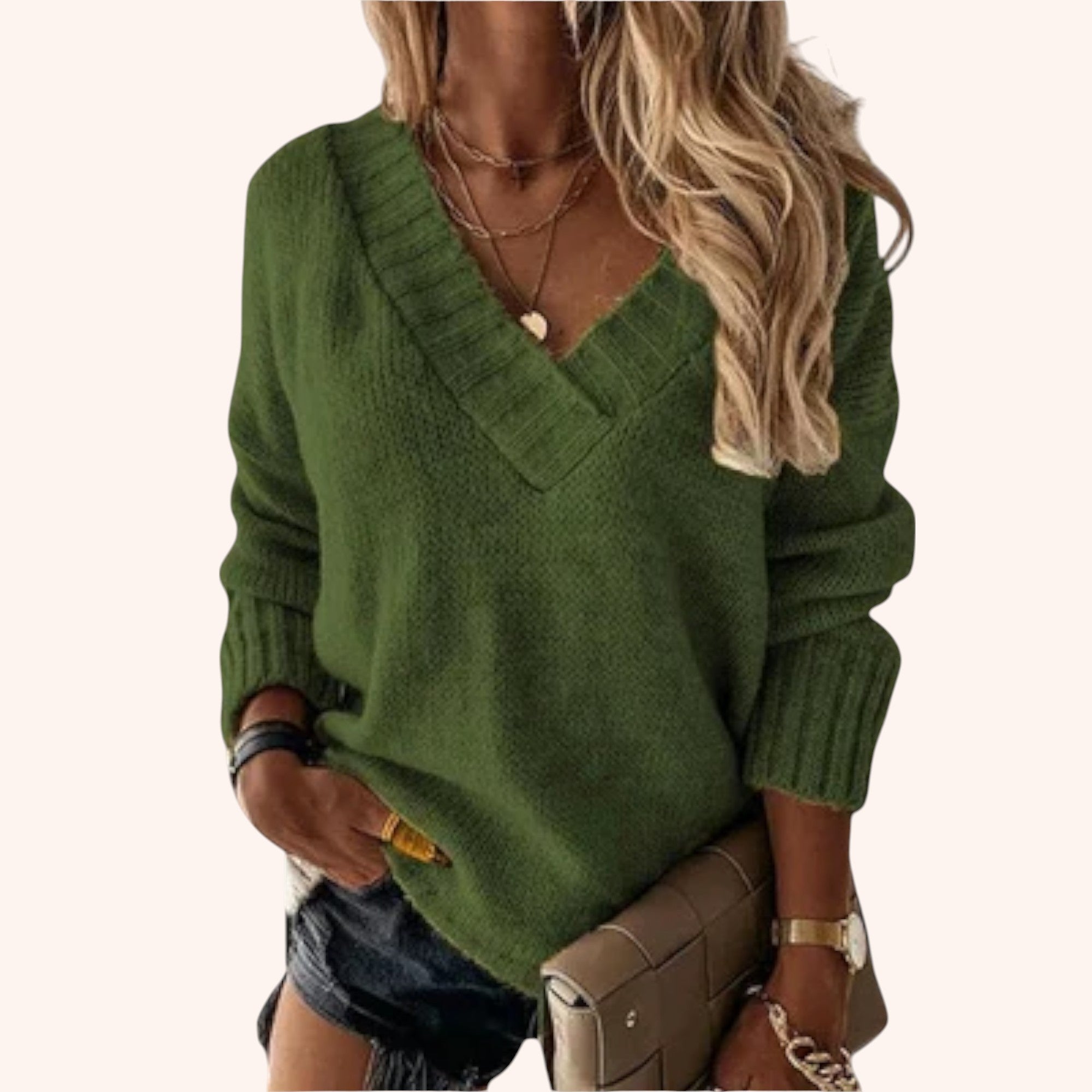 Jane V-Cut Sweater