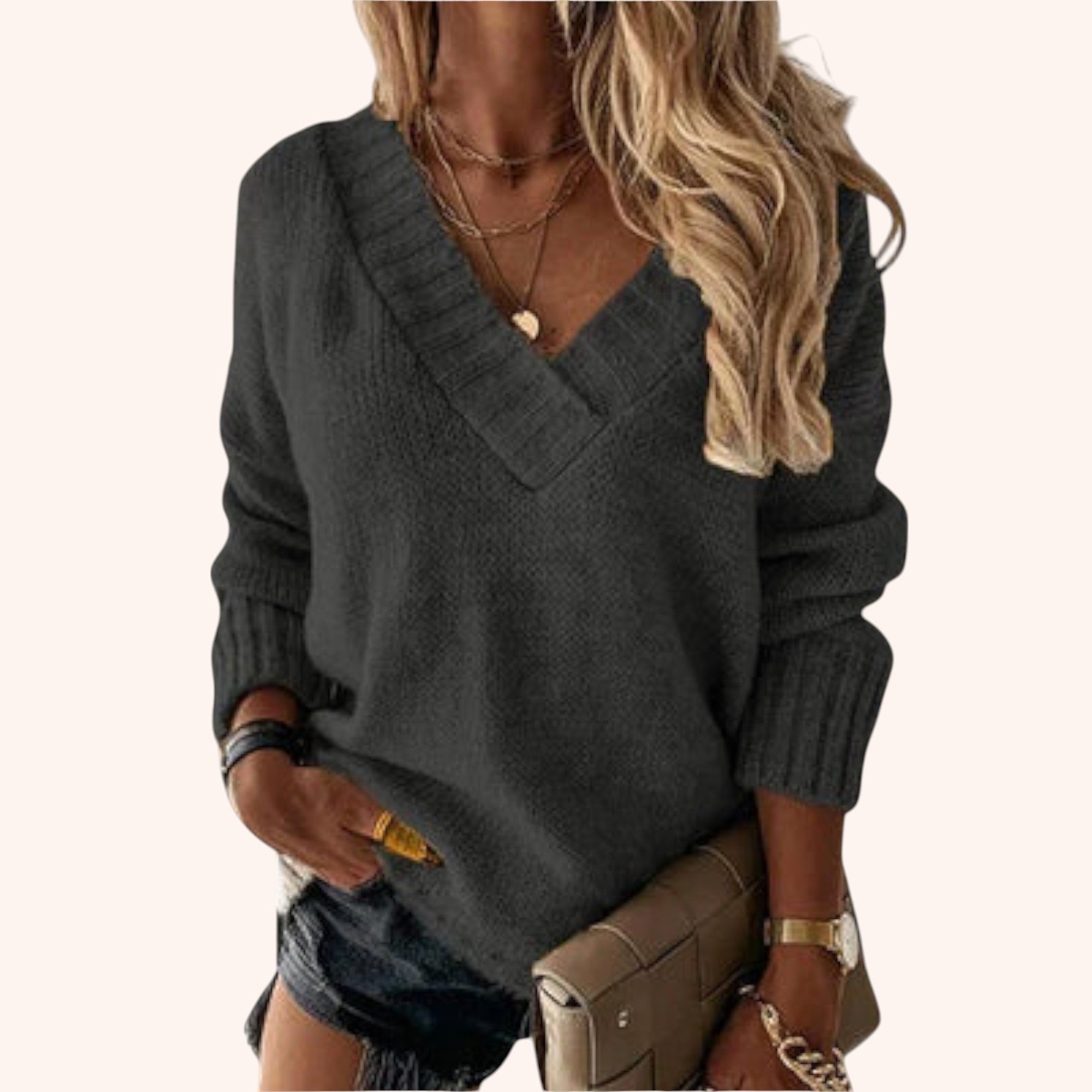 Jane V-Cut Sweater