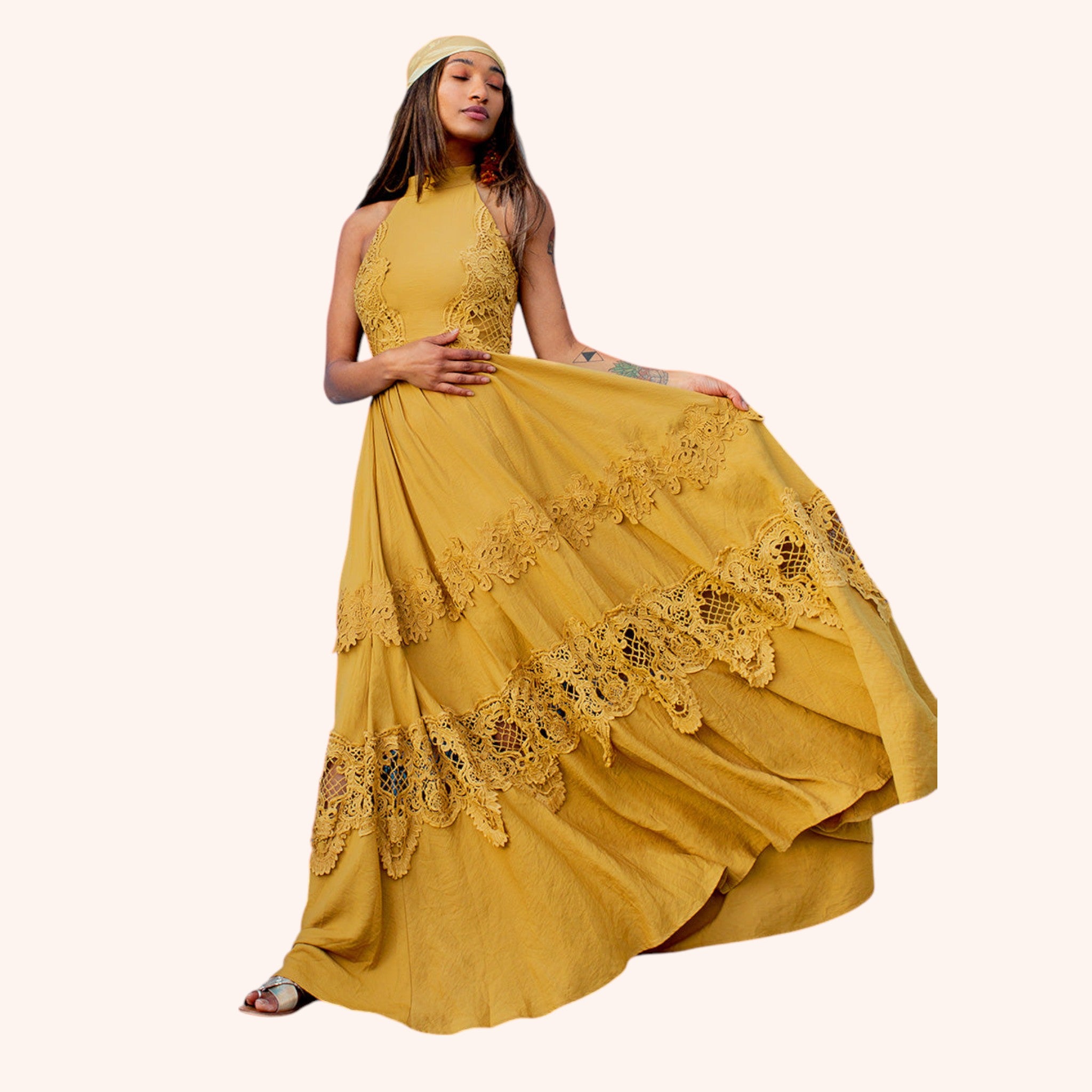 Alondra Dress in Honey