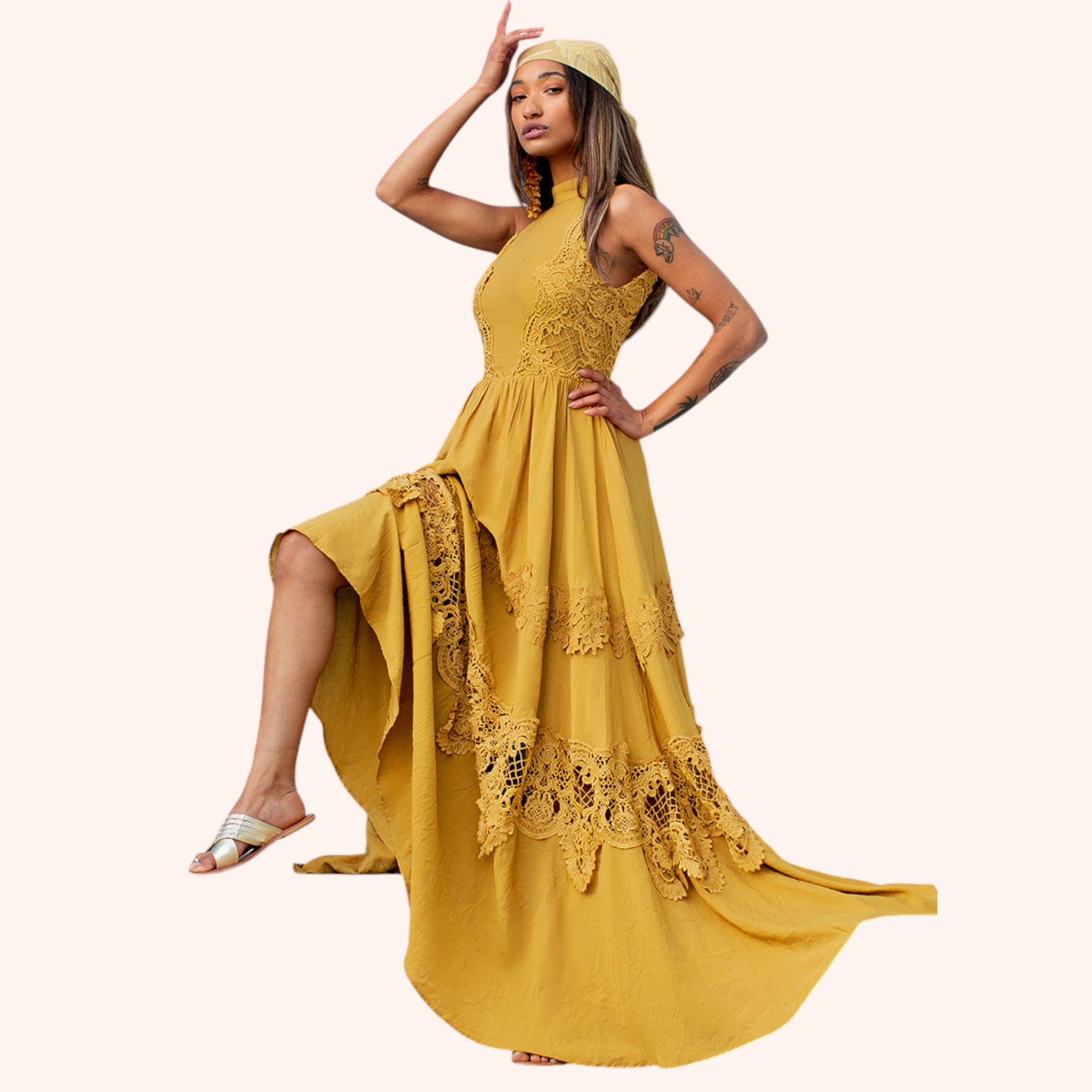 Alondra Dress in Honey