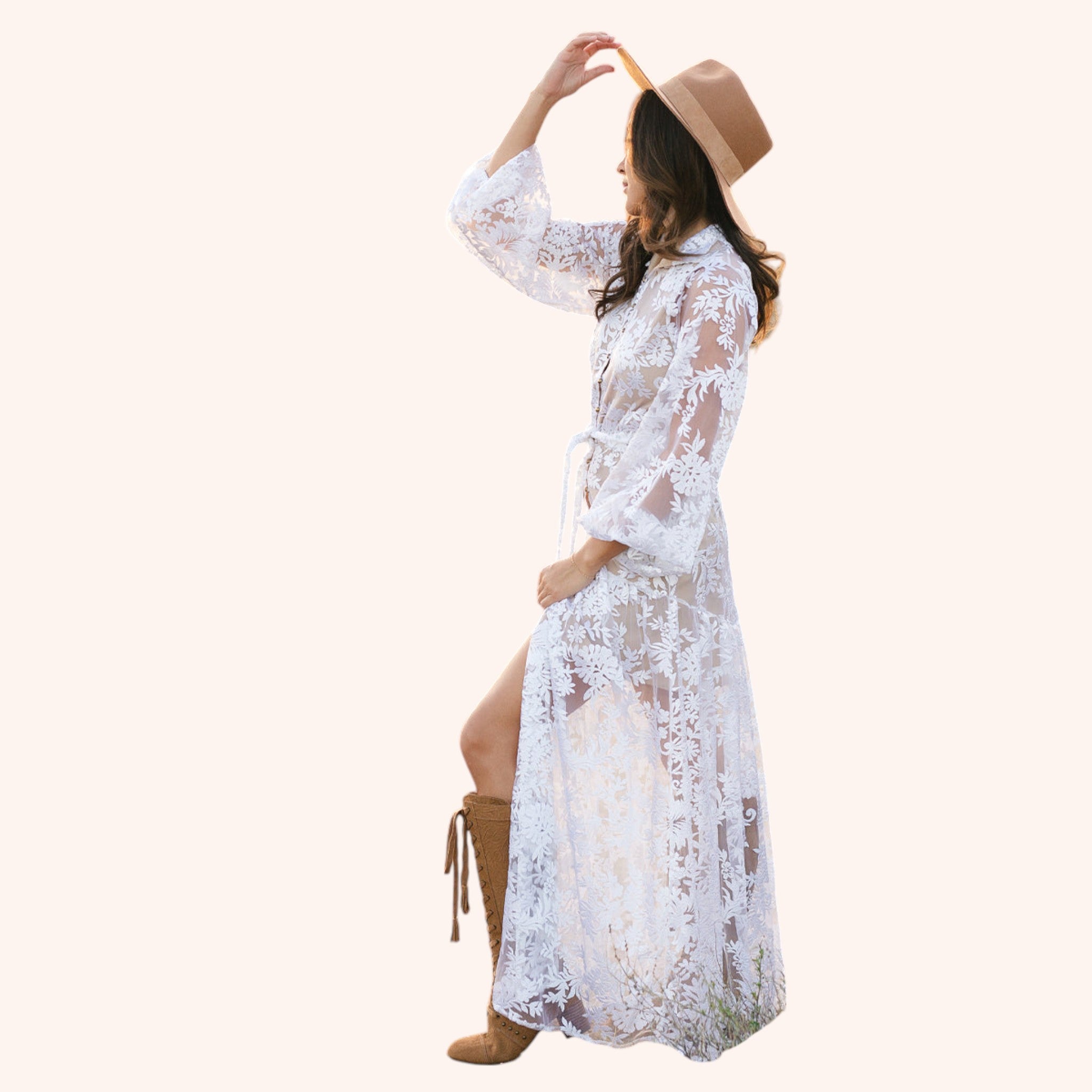 Bellana Dress in Ivory
