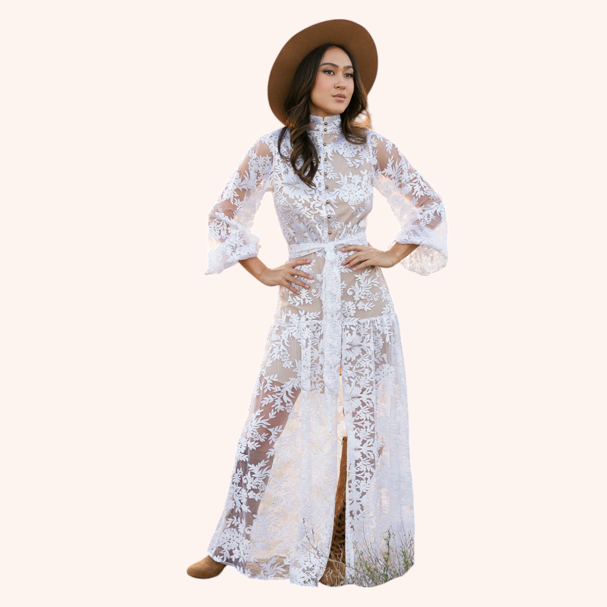 Bellana Dress in Ivory