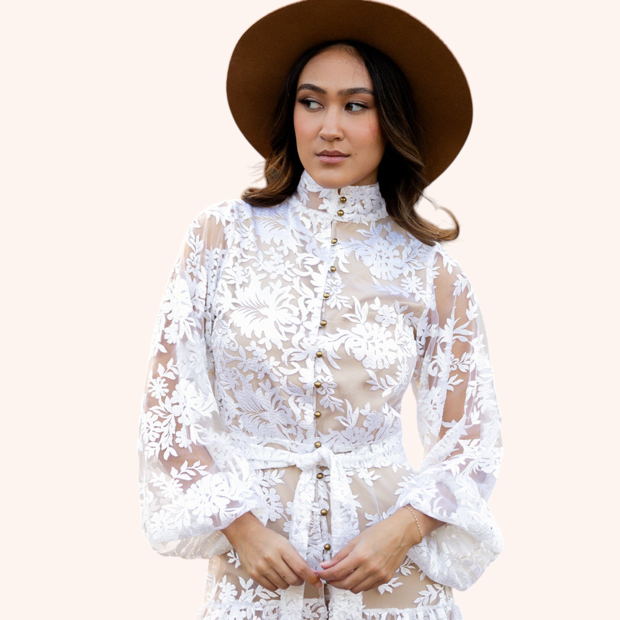 Bellana Dress in Ivory