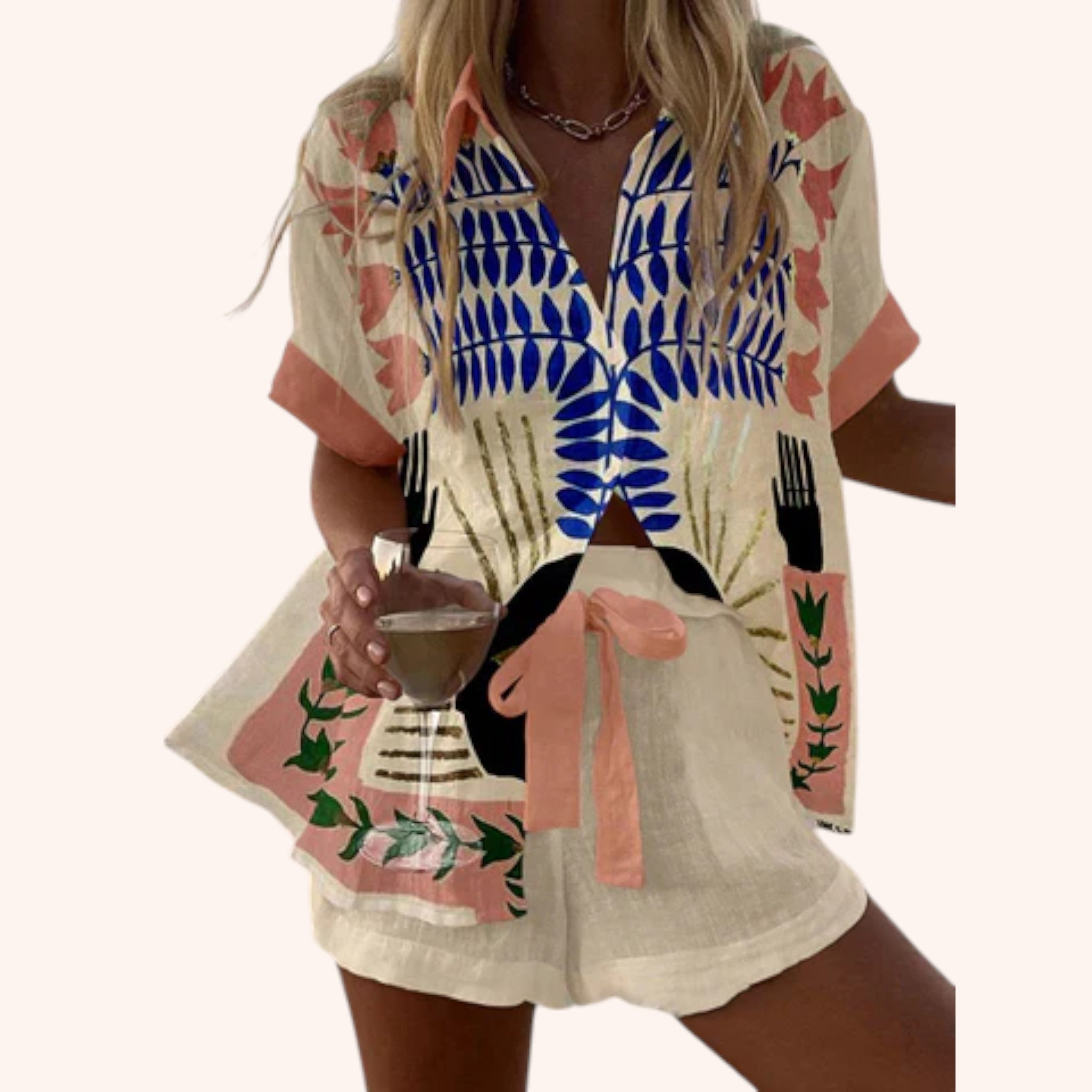 Wendy - Abstract Blouse