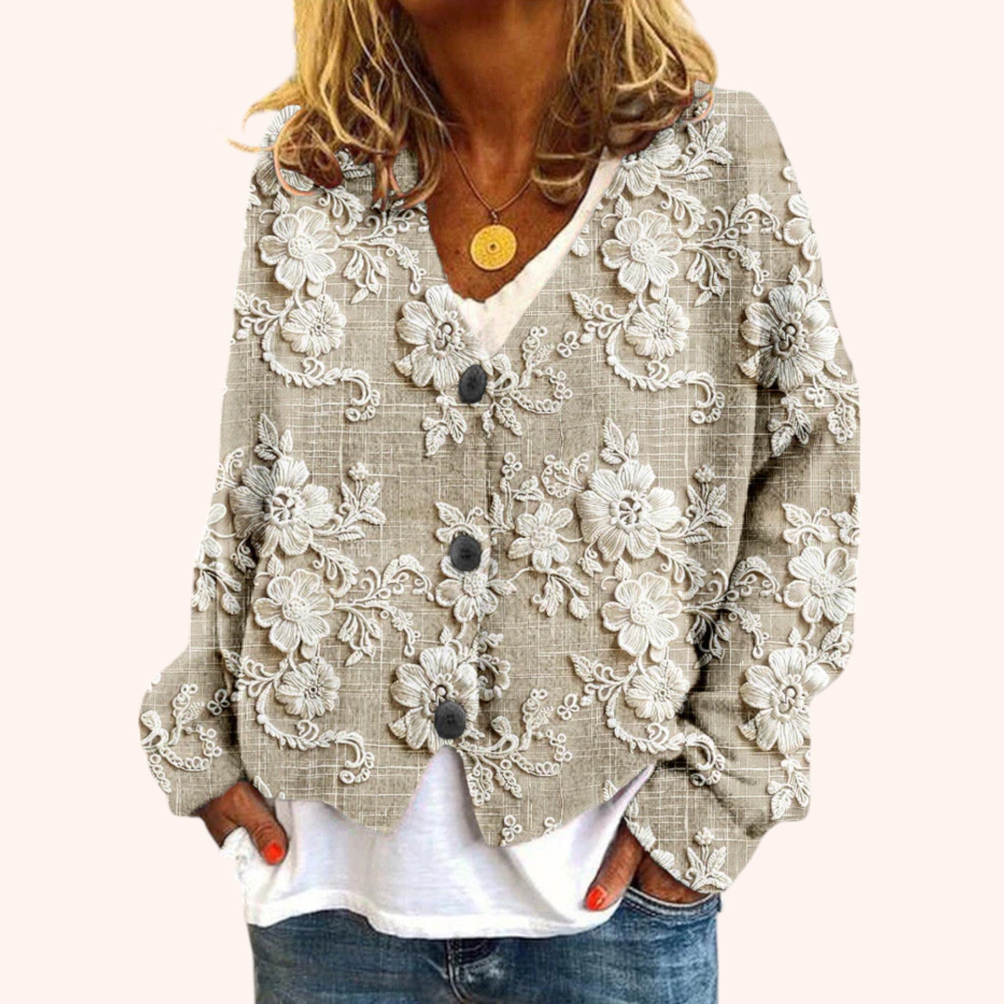 Stephanie - 3 Button Blouse