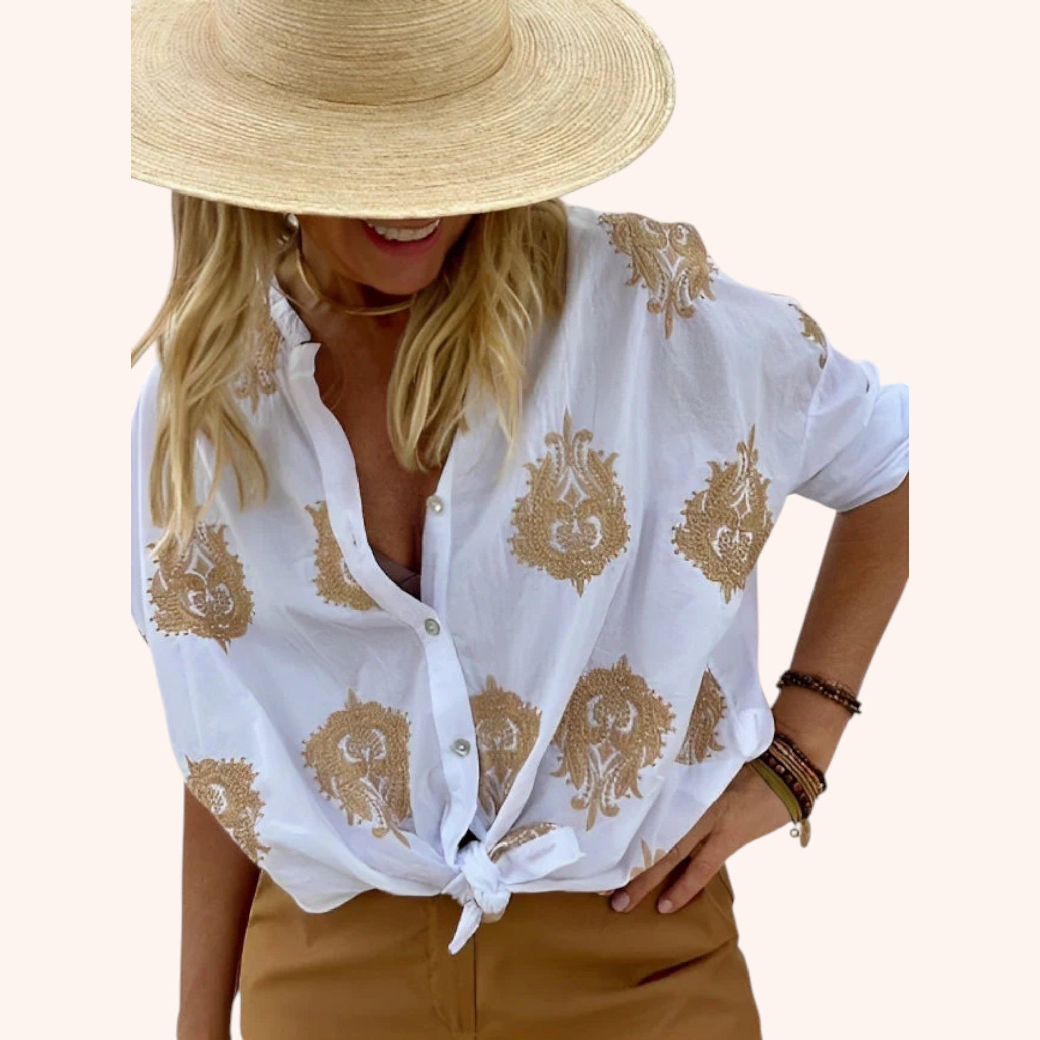 Elizabeth - Print Blouse