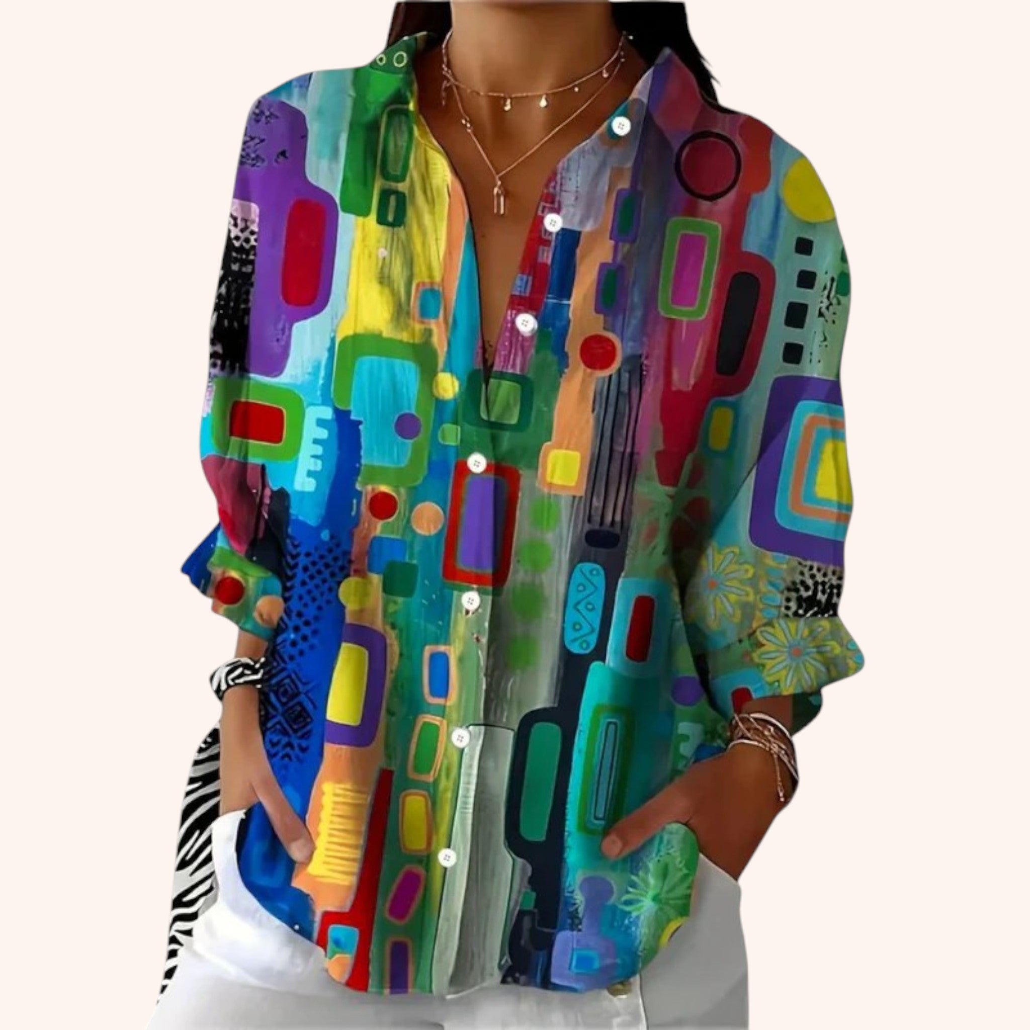 Aria - Colour Splash Blouse
