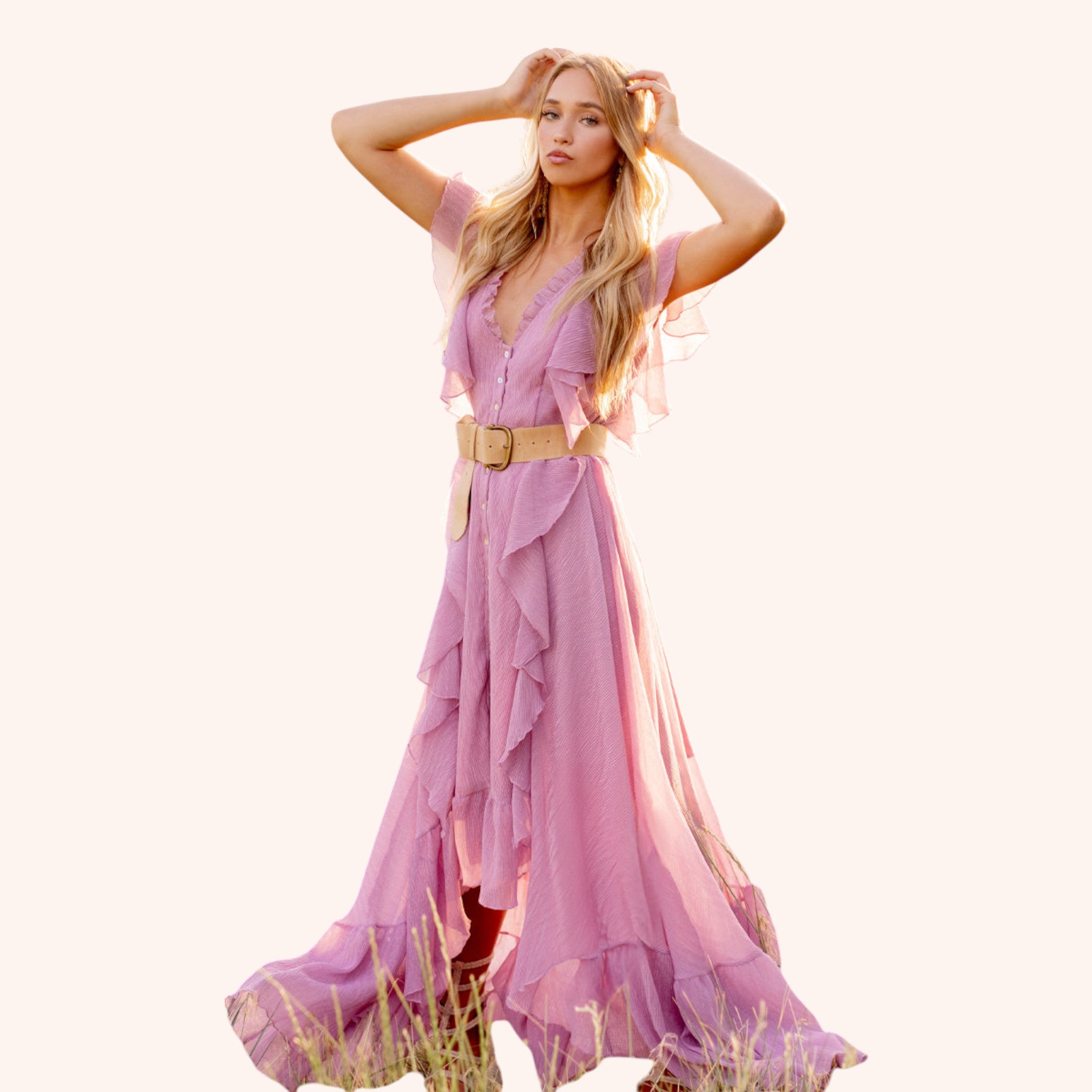 Cass Dress in Light Orchid