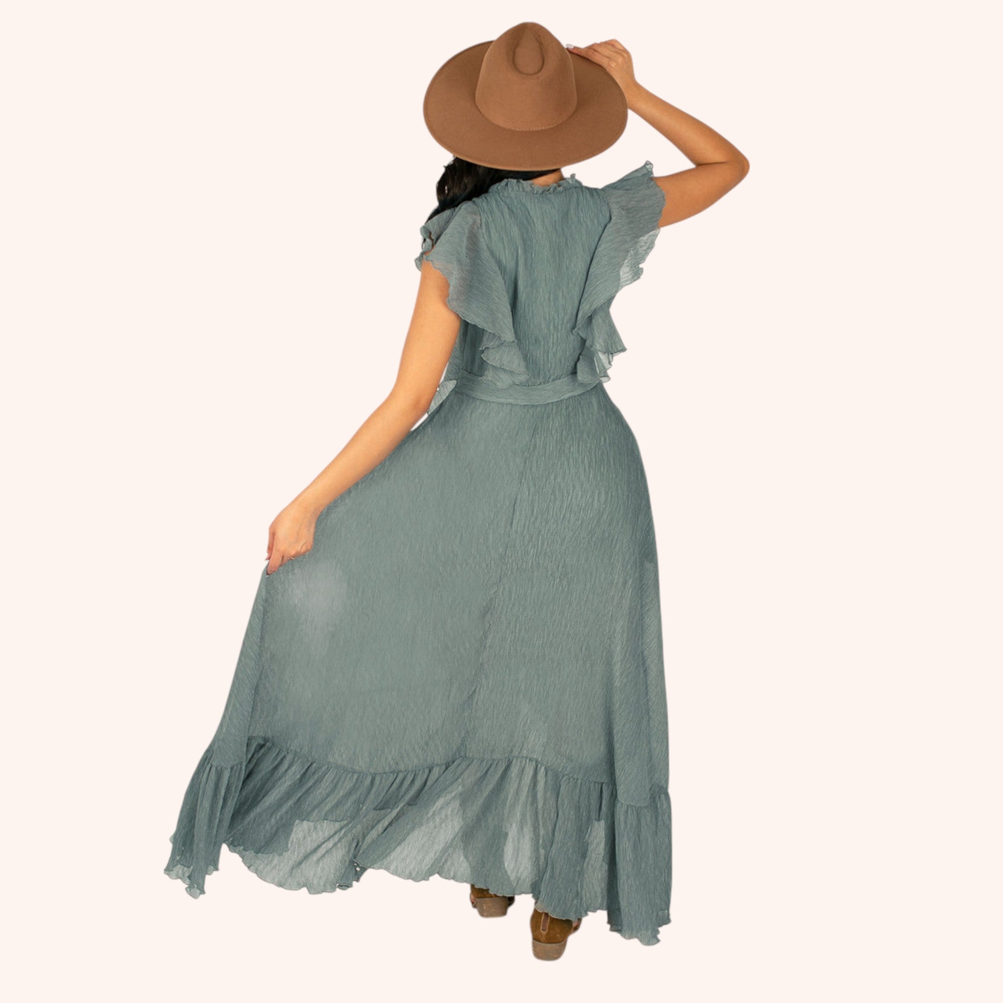 Cass Dress in Island Sage