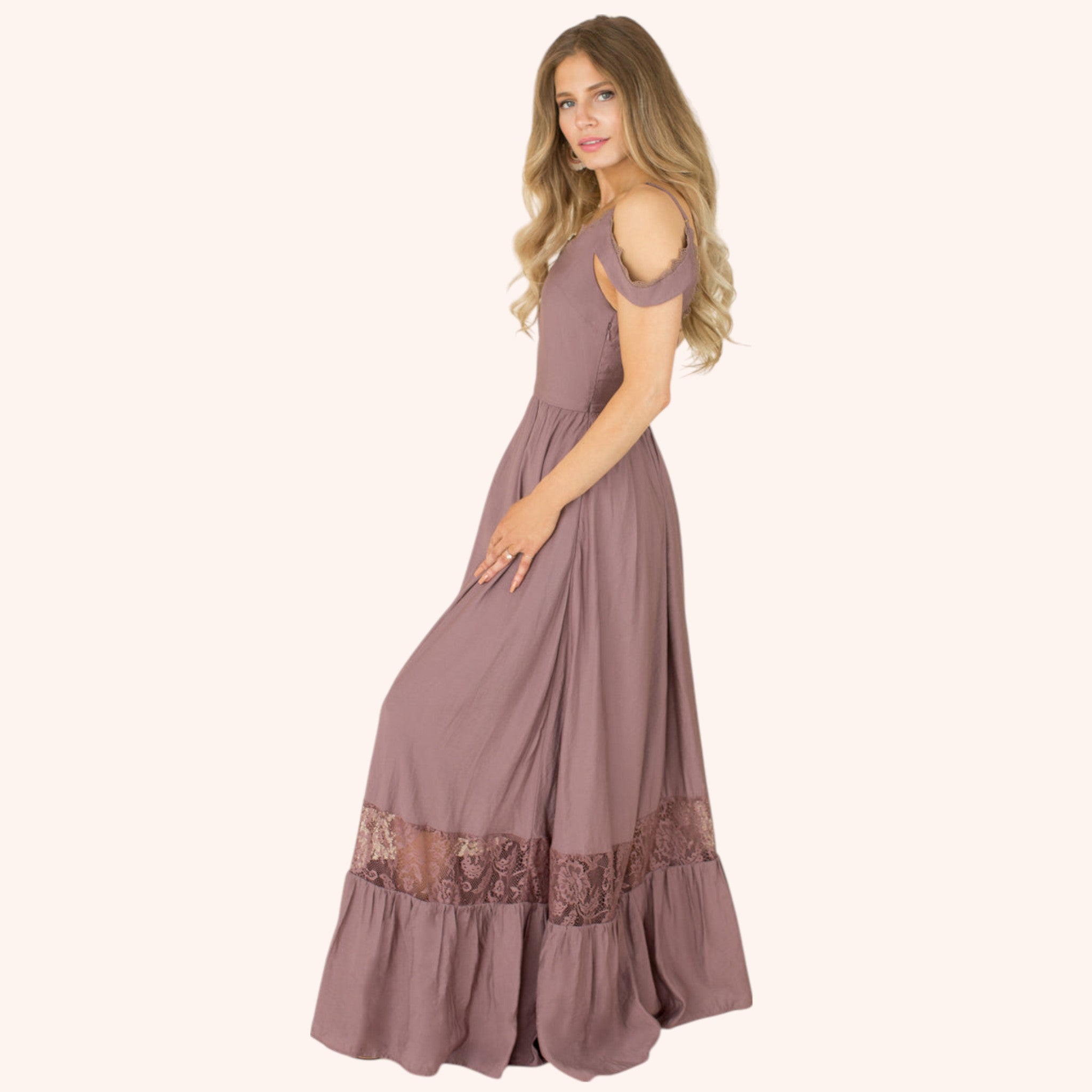 Coral Dress in Orchid