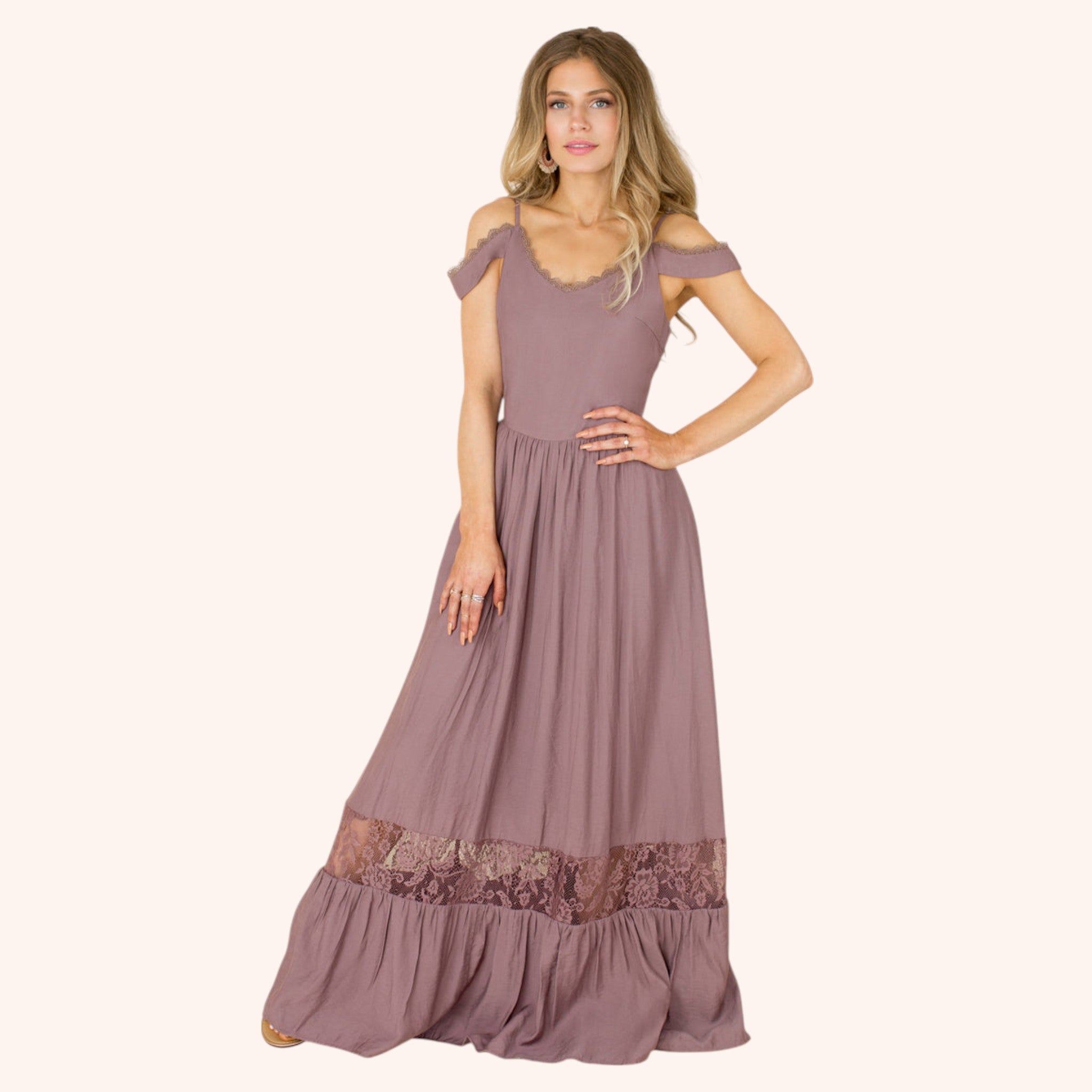 Coral Dress in Orchid