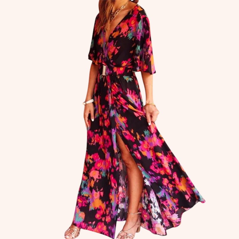 Dulce - Belted Coloured Dress