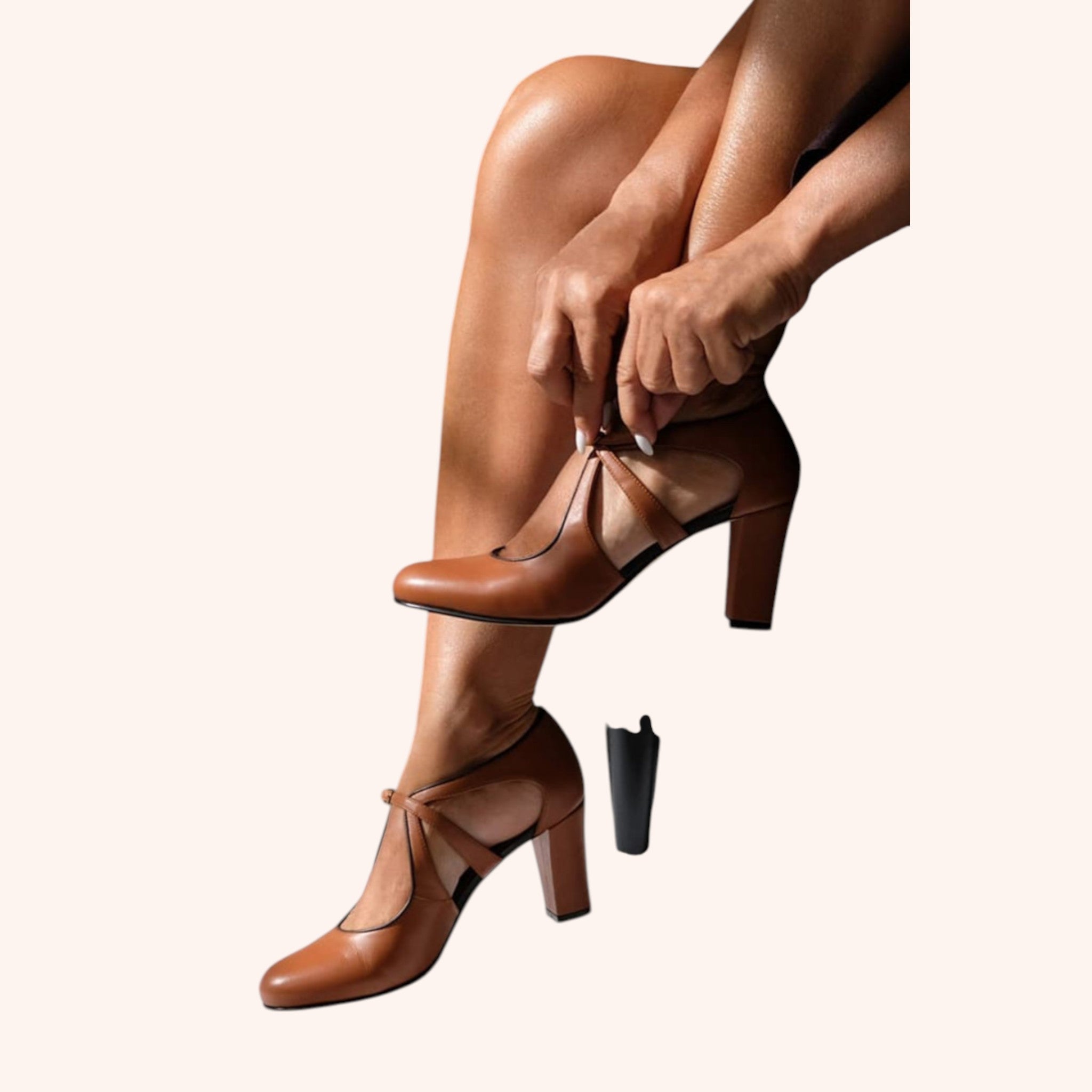 Noira Retro Chunky Heel Ankle Strap Sandals