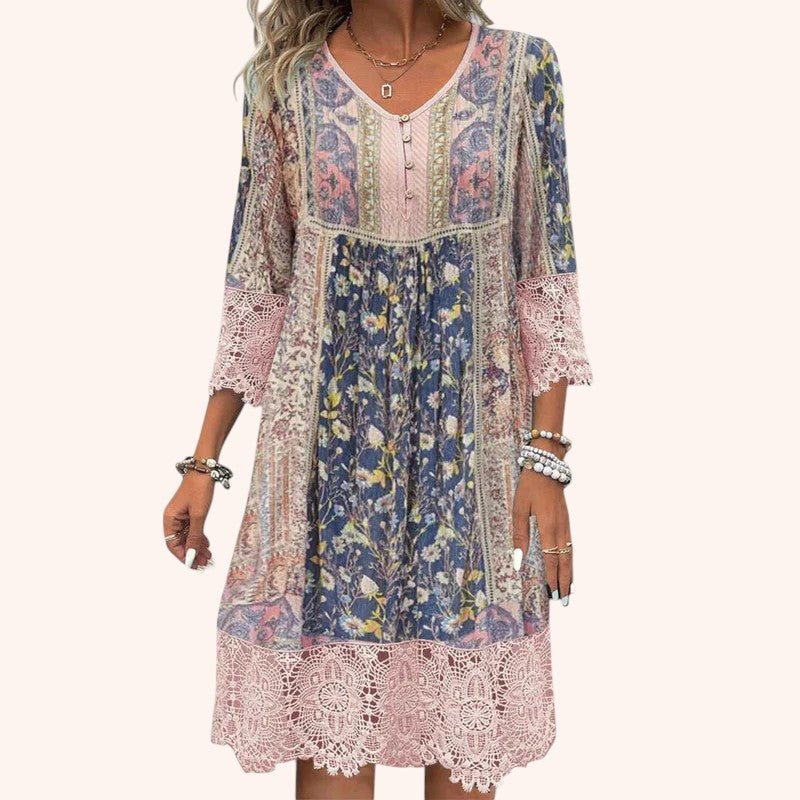 Rocío - Printed Quarter Dress