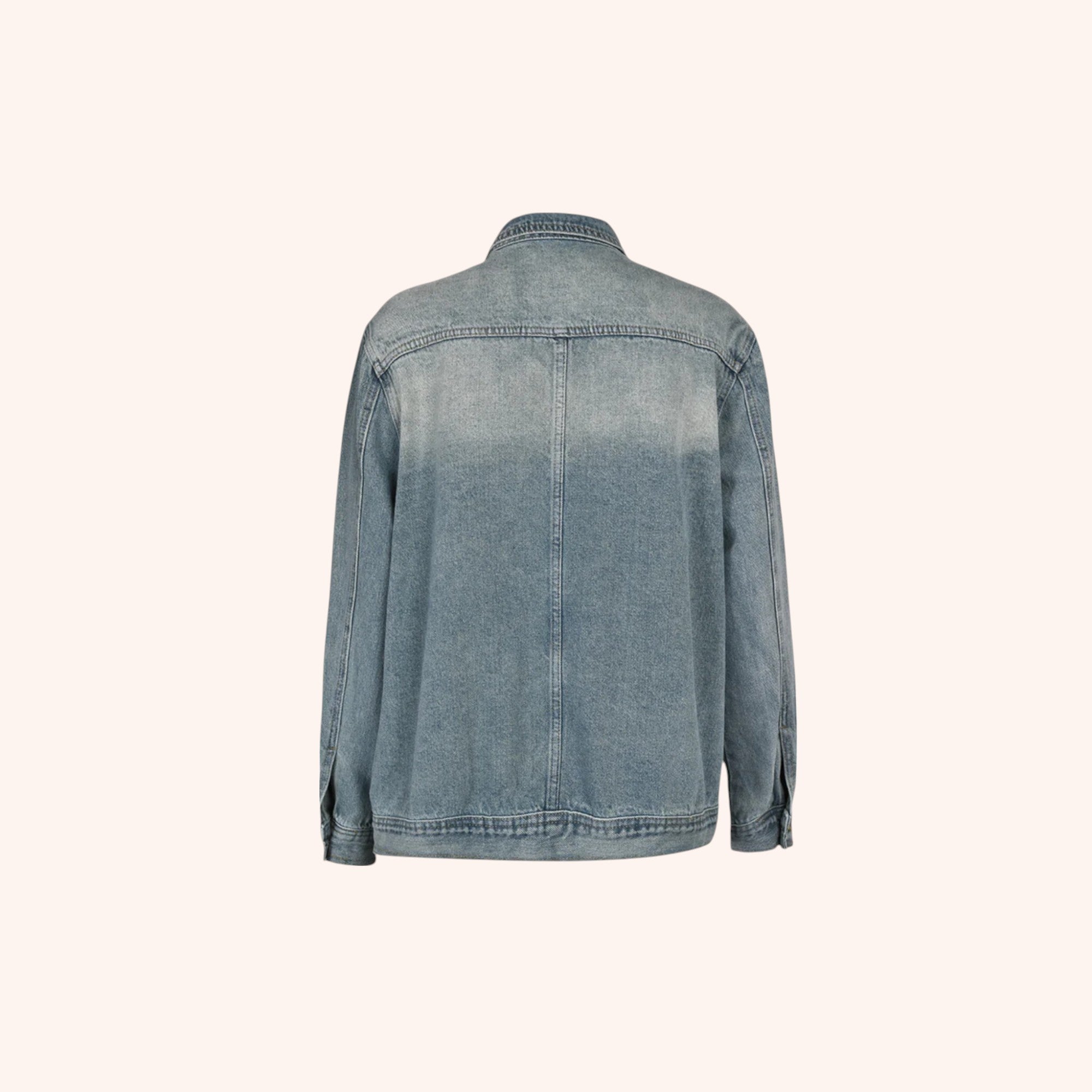 Tamsin - Turtleneck Coat Denim