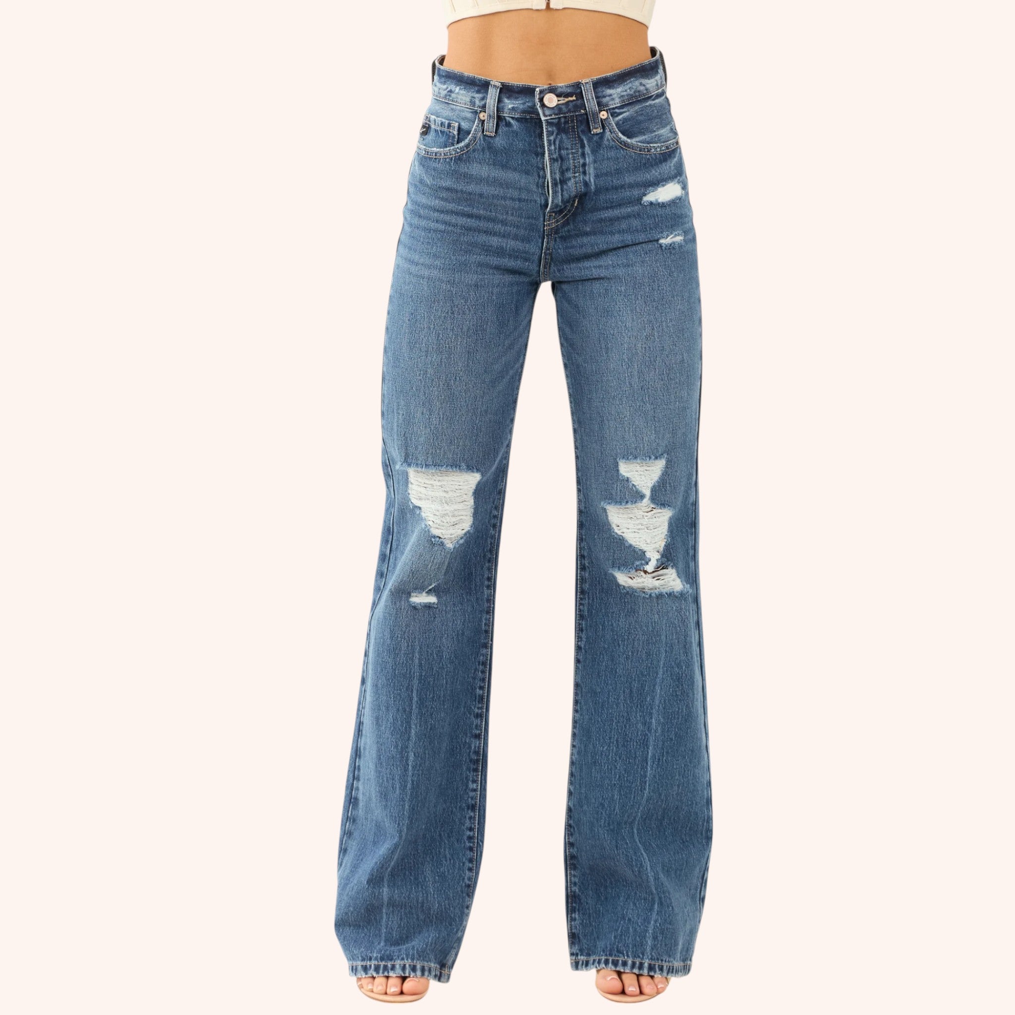 Livia - Destroyed Denim