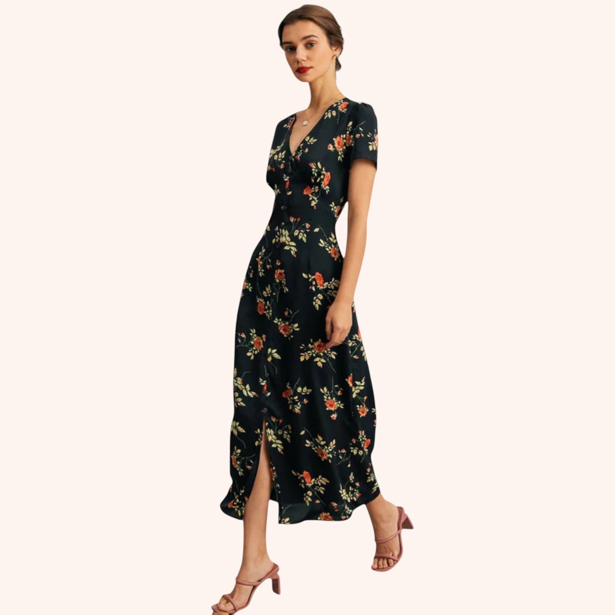 Sienna - V Neck Dress