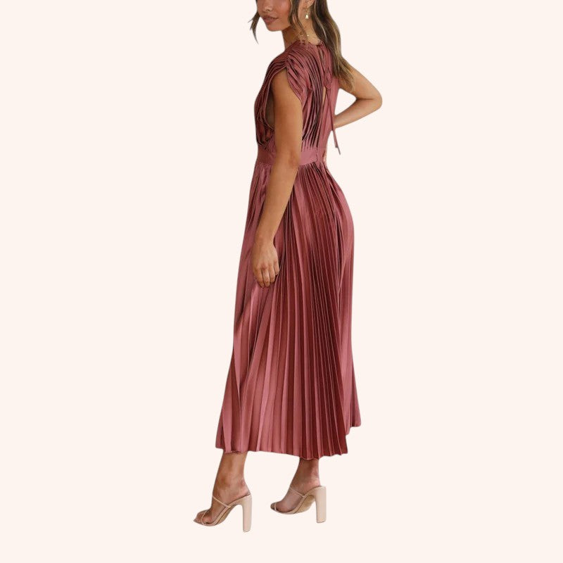 Mila - Pleated Midi Dress