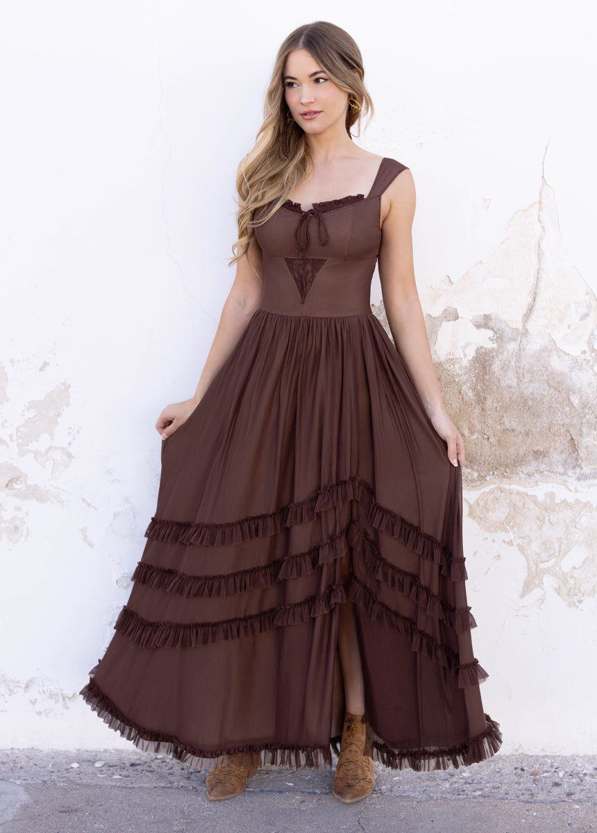 Elinda Dress in Hickory