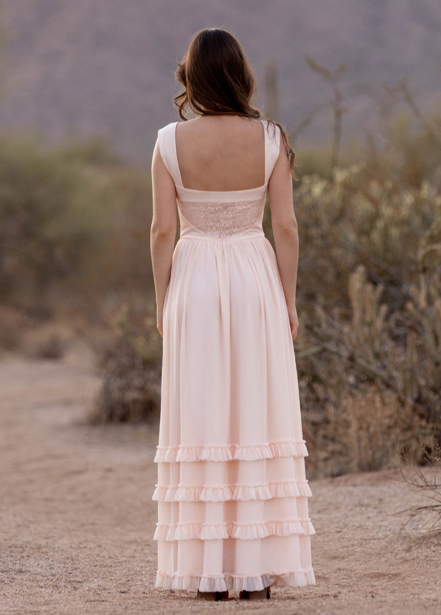 Elinda Dress in Shell